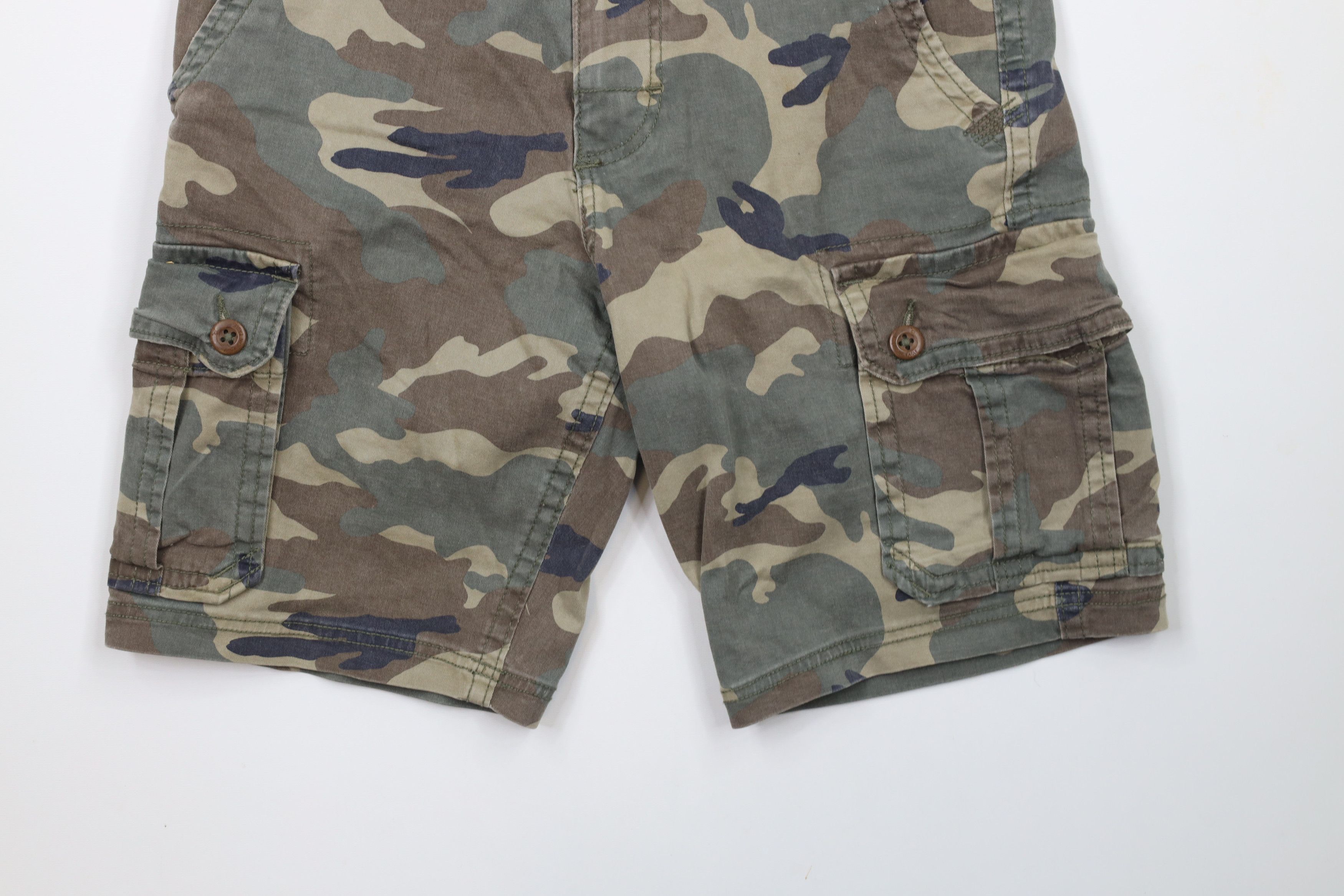 American Eagle Outfitters × Vintage Vintage American Eagle Outfitters Camouflage Cargo Shorts Size US 30 / EU 46 - 4 Thumbnail