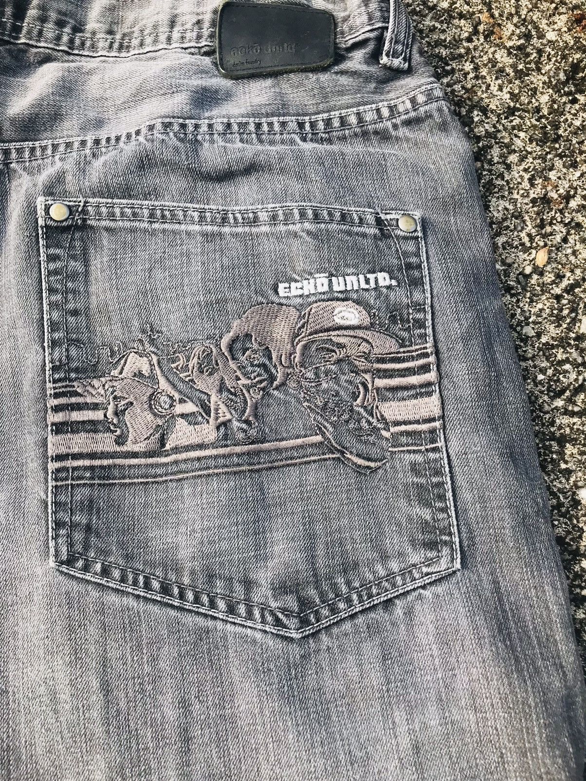 Ecko Unltd. × Vintage Vintage Y2K Ecko Unltd embroidered baggy jeans Size US 36 / EU 52 - 3 Thumbnail