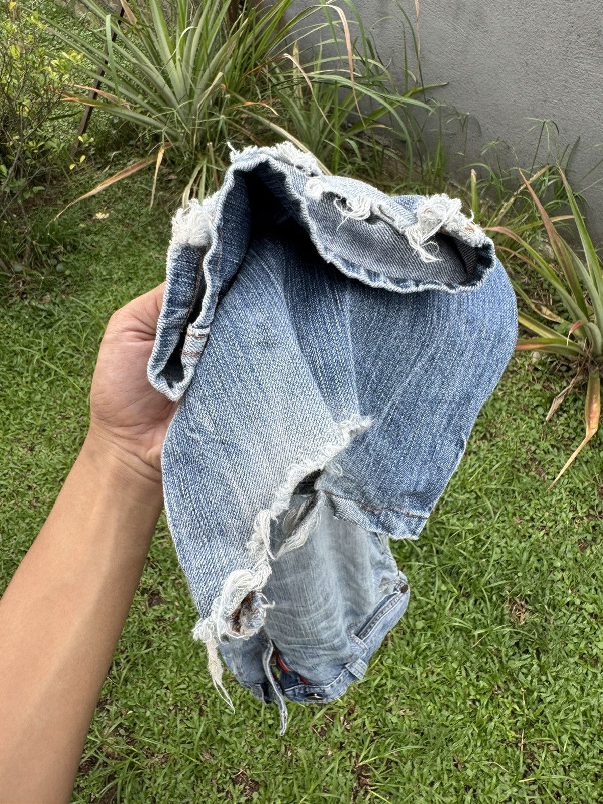 Edwin × Vintage Original Edwin 503 Damaged Regular Fit Jeans Size US 32 / EU 48 - 5 Thumbnail