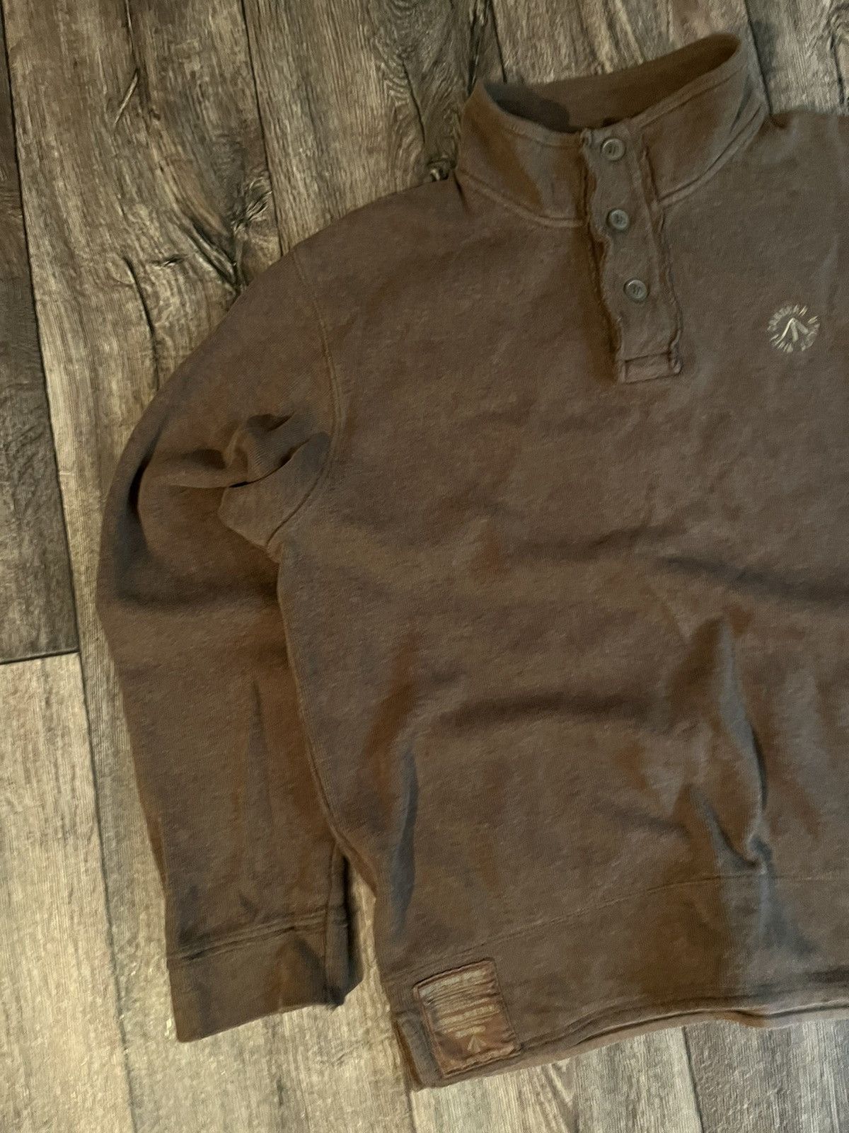 Nigel Cabourn × Vintage Nigel Cabourn Logo Utility 3/4 Vintage Japanese Sweater Size US XL / EU 56 / 4 - 3 Thumbnail