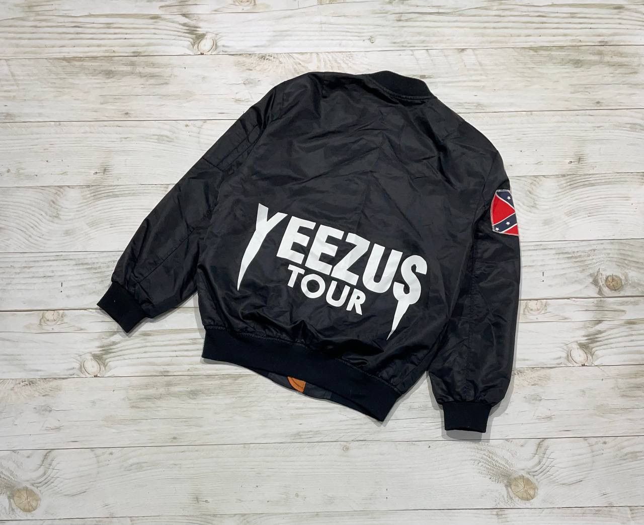 image of Kanye West Yeezus Tour 2013 Bomber Jacket Limited Edition in Black, Men's (Size Small)