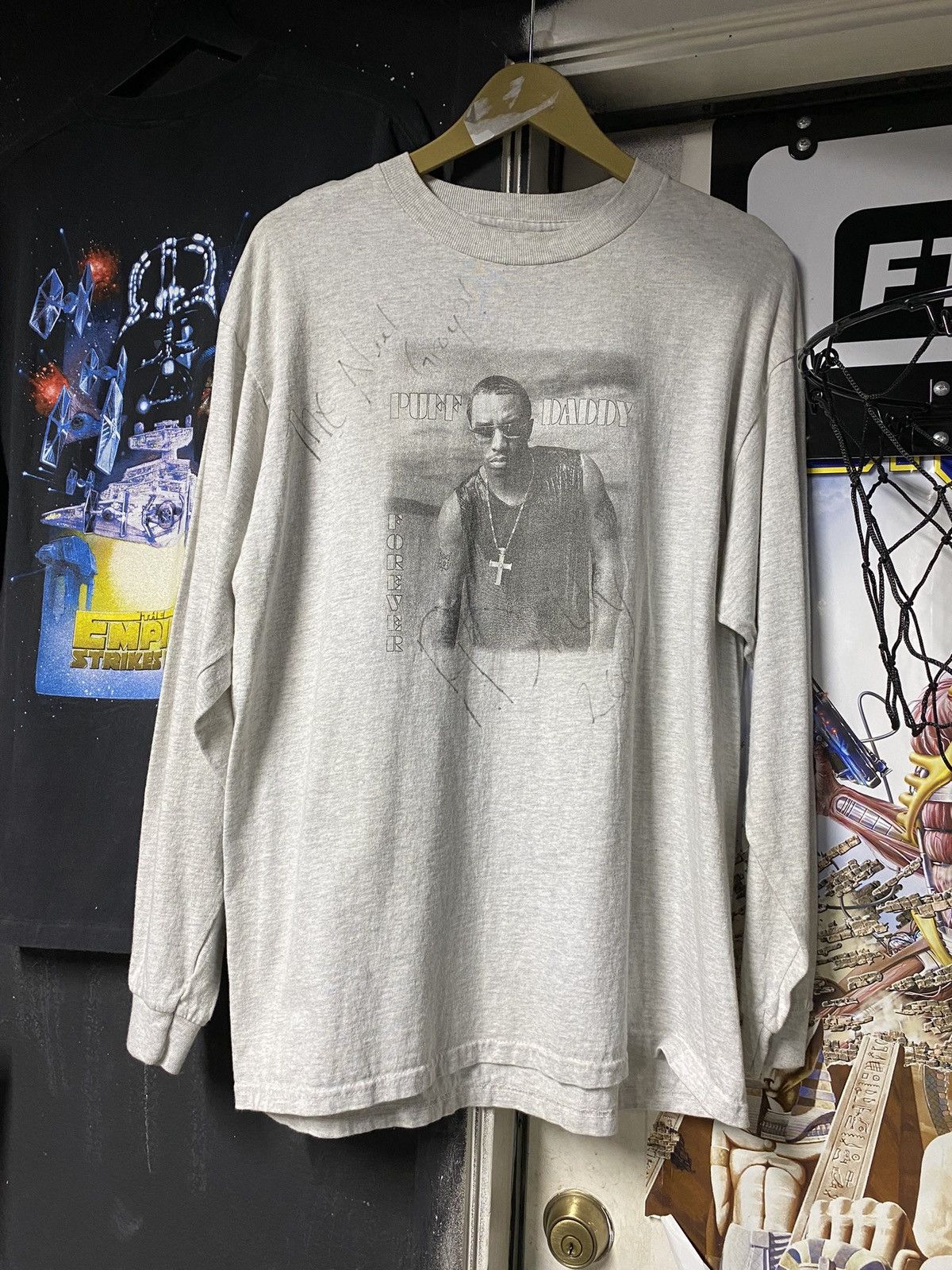 Rap Tees × Vintage Vintage P Diddy Rare Puff Daddy Autographed Tee 