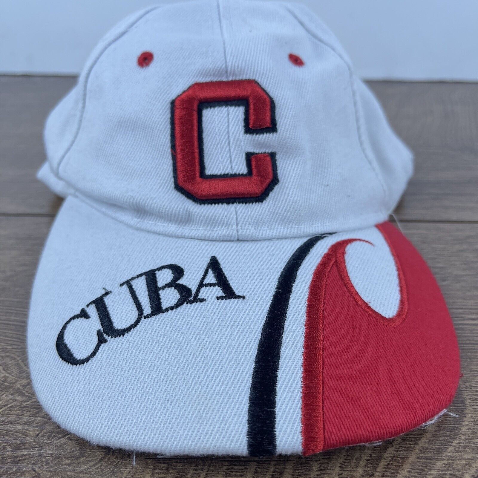 Other Cuba Hat Cuba White Hat Adjustable Adult Size Hat Cap Size ONE SIZE - 1 Thumbnail