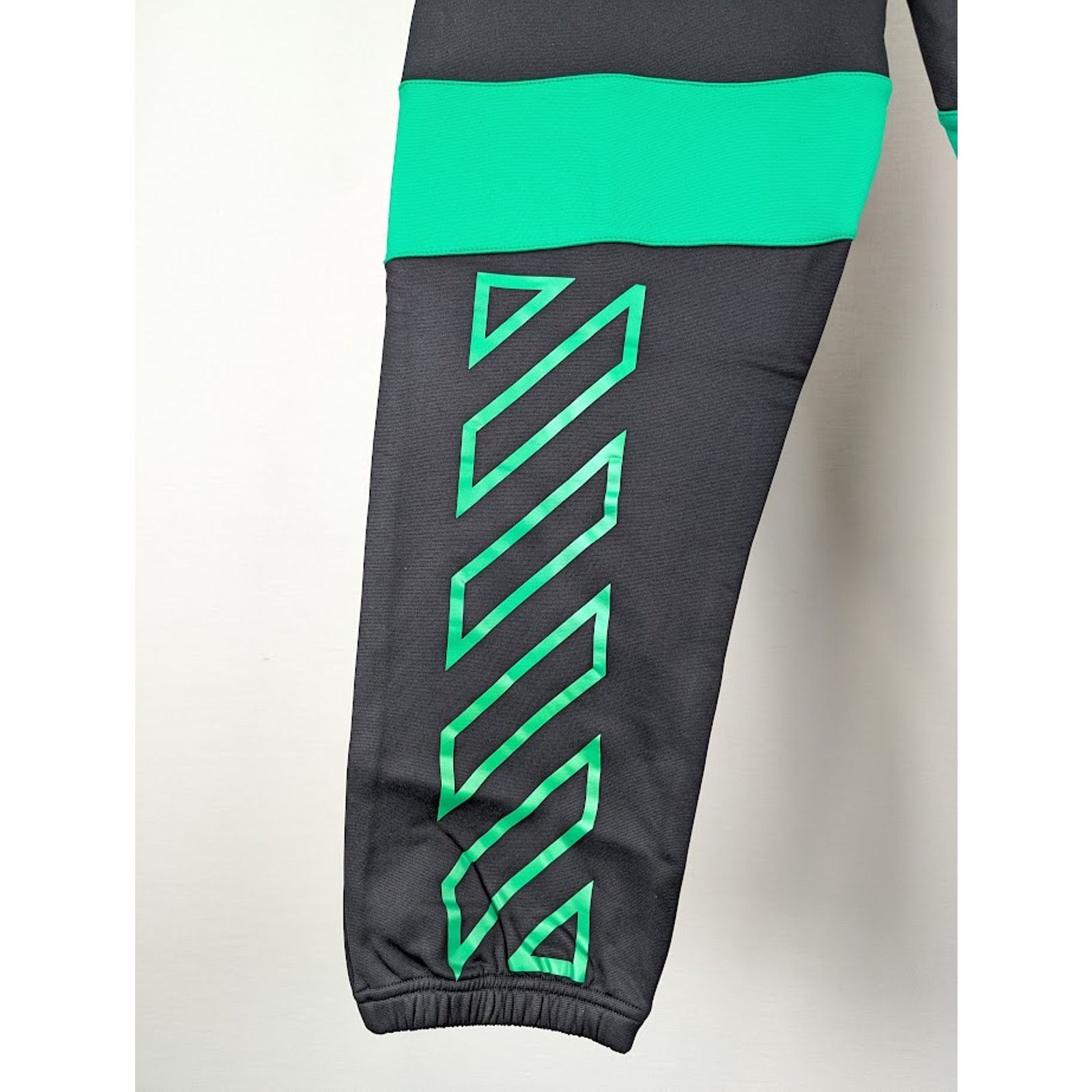 Off-White o1rshd1 Diag Outl Block Sweatpants & Joggers in Black/Green Size US 36 / EU 52 - 16 Thumbnail