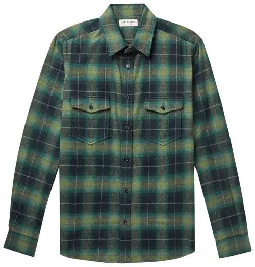 Saint Laurent Paris o1bcso1str0625 Oversized Shirt In Checked in Multicolor Size US S / EU 44-46 / 1 - 1 Preview