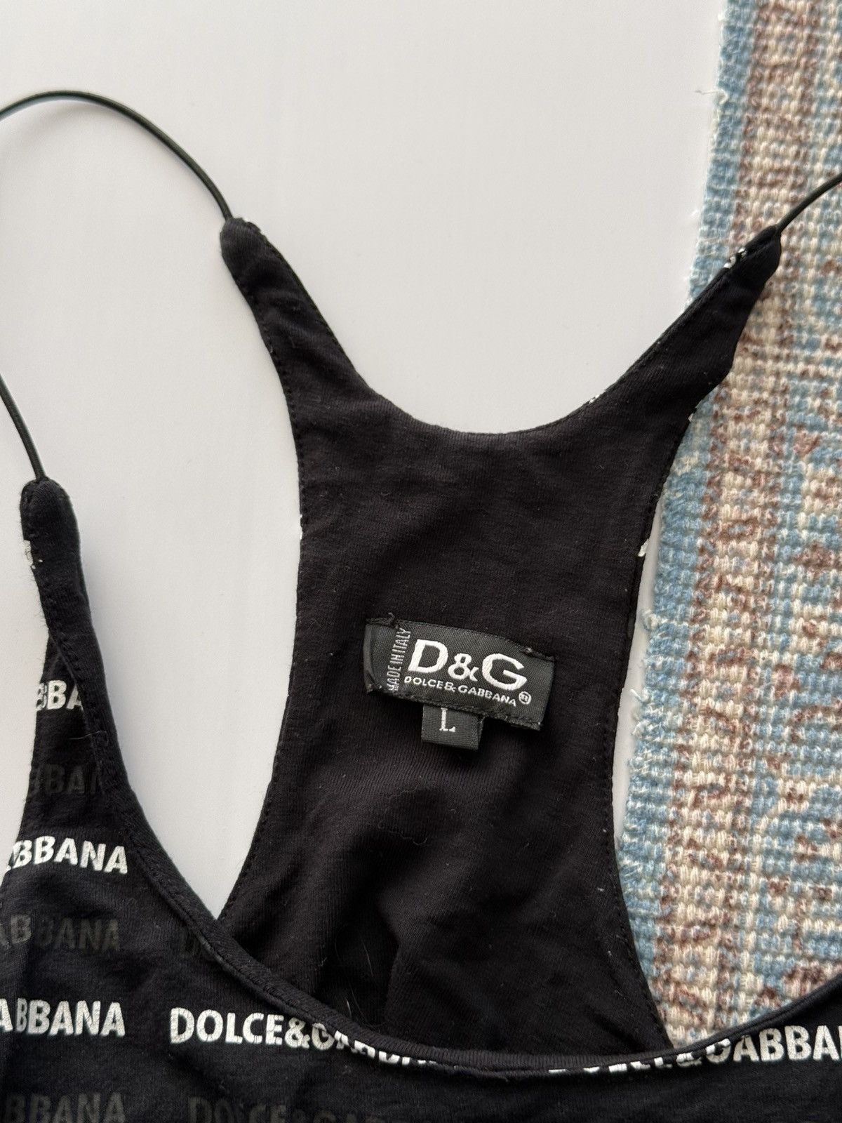 Dolce & Gabbana Vintage Dolce & Gabbana Monogram Tank Top Size L / US 10 / IT 46 - 6 Thumbnail