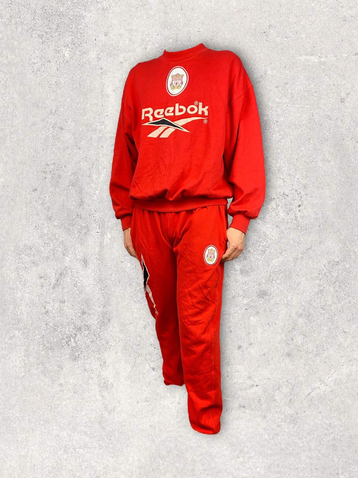 Reebok 90’s Very rare central logo Reebok Liverpool set hoodie pant Size US M / EU 48-50 / 2 - 3 Thumbnail