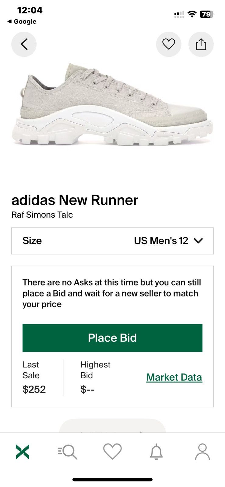 Adidas × Raf Simons Raf Simons x Adidas New Runner Talc Size US 12 / EU 45 - 18 Thumbnail