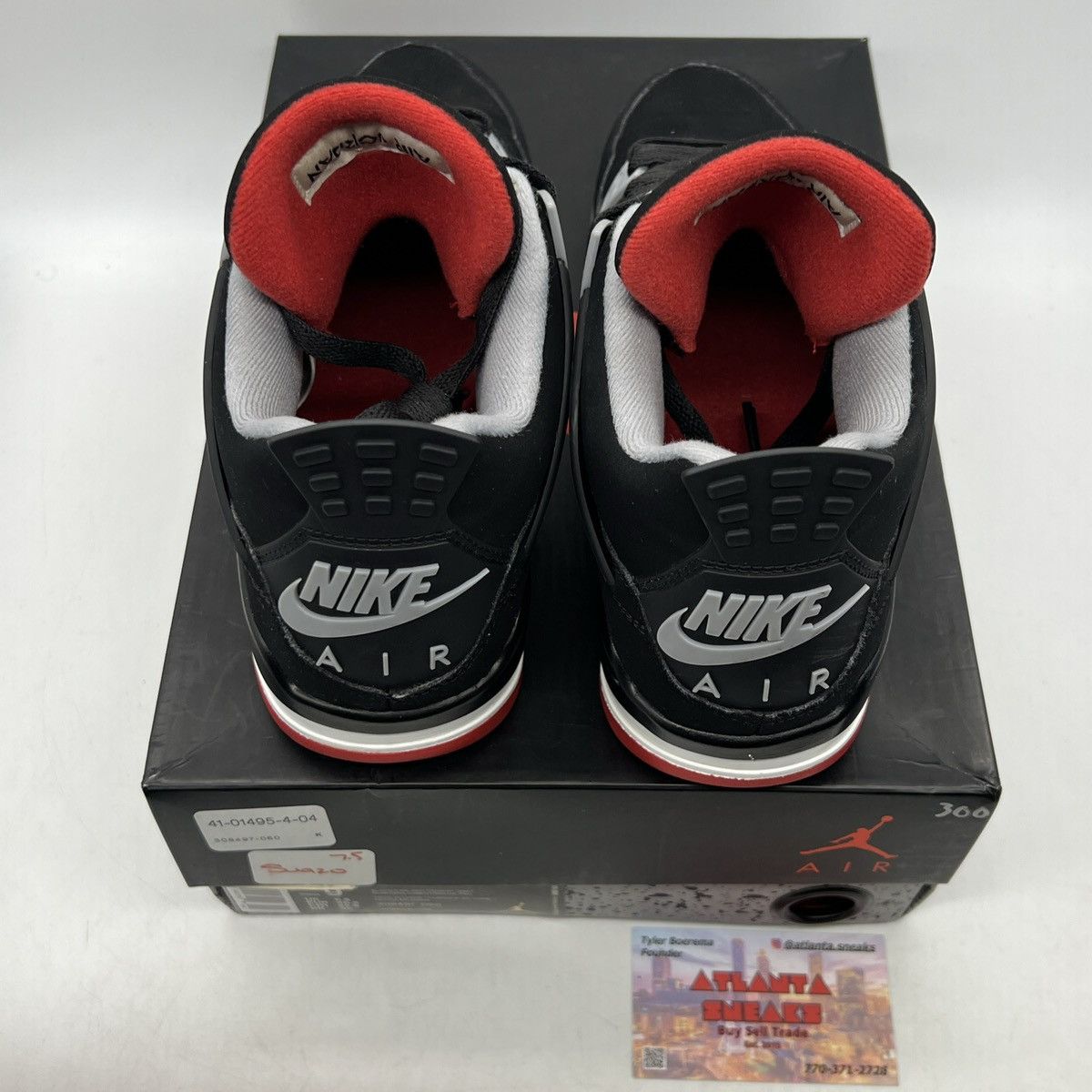 Jordan Brand Air Jordan 4 bred Size US 7.5 / EU 40-41 - 9 Thumbnail