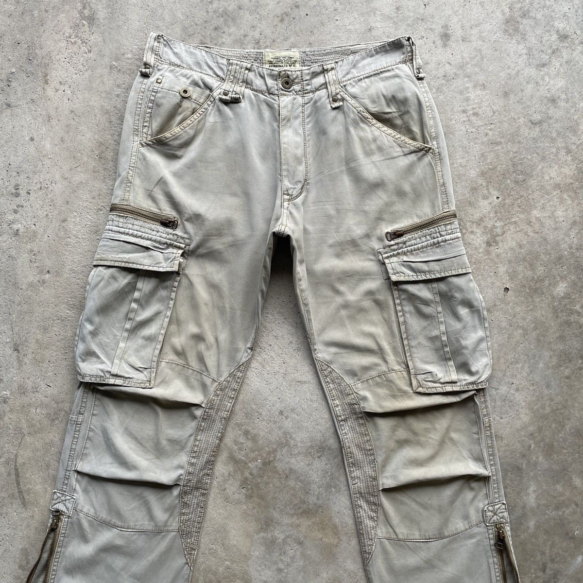 Avirex Vintage AVIREX 9 Pocket Faded Double Knee Cargo Pants W32 Size US 32 / EU 48 - 5 Thumbnail