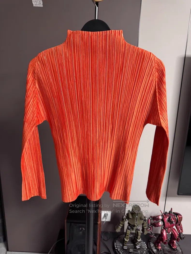 Issey Miyake Issey Miyake Glory Orange Half Turtleneck Long Sleeve Size L / US 10 / IT 46 - 3 Thumbnail