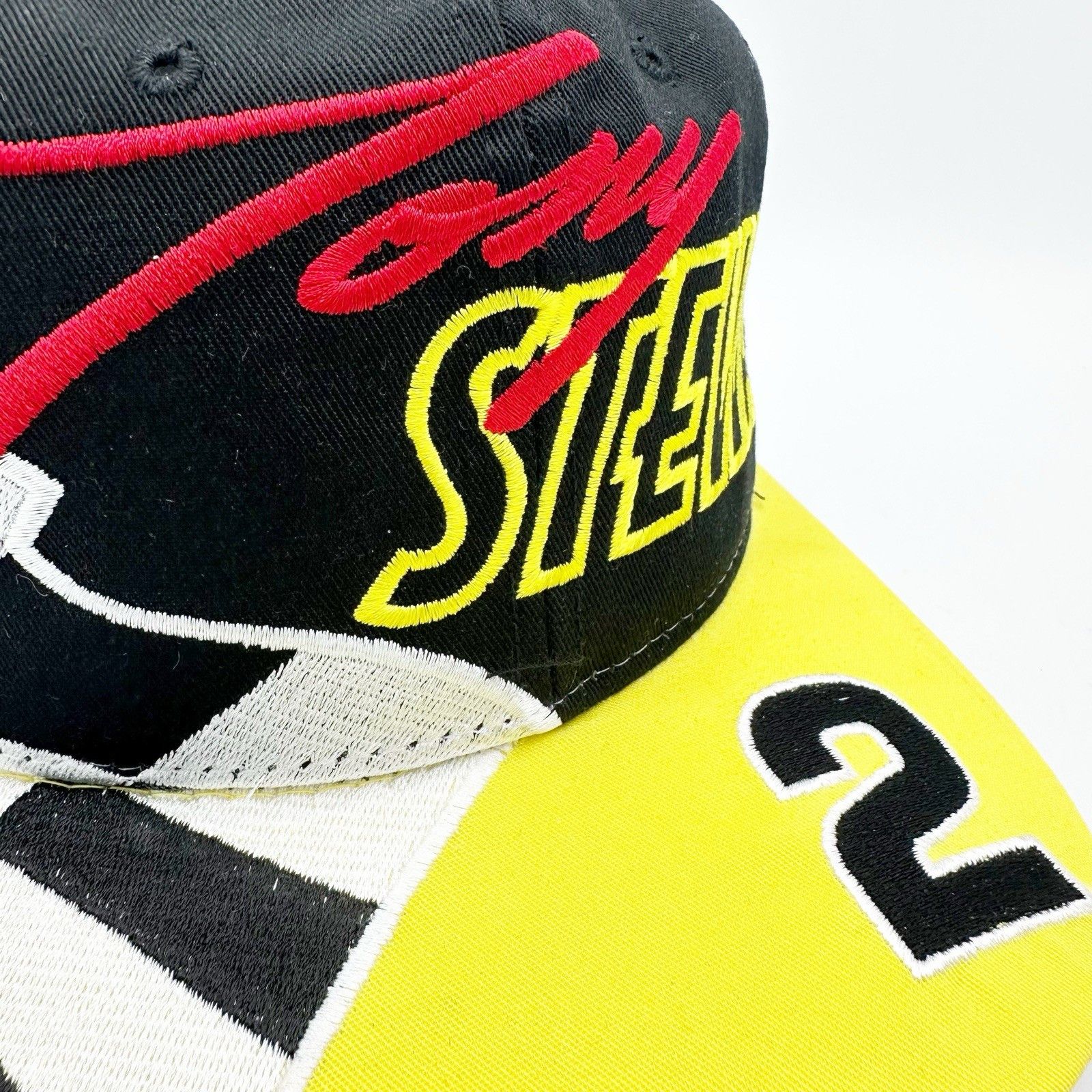 NASCAR Vtg Tony Stewart #2 Kudzu Hat 90s Glidden Menards Indy Car Size ONE SIZE - 3 Thumbnail