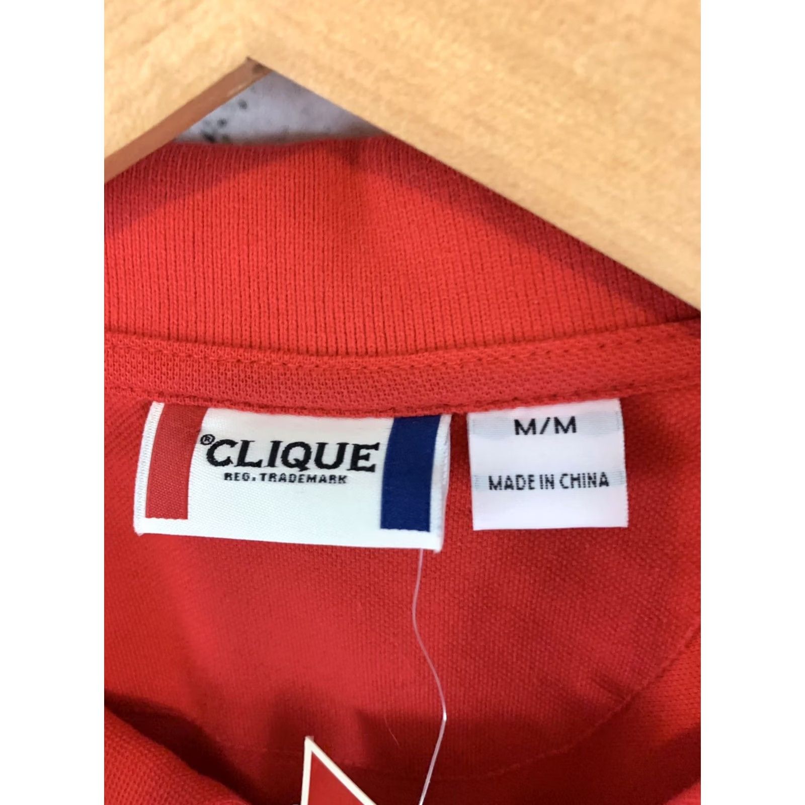 Vintage Clique Long Sleeve Rugby Polo Shirt Men M Red Size US M / EU 48-50 / 2 - 2 Thumbnail