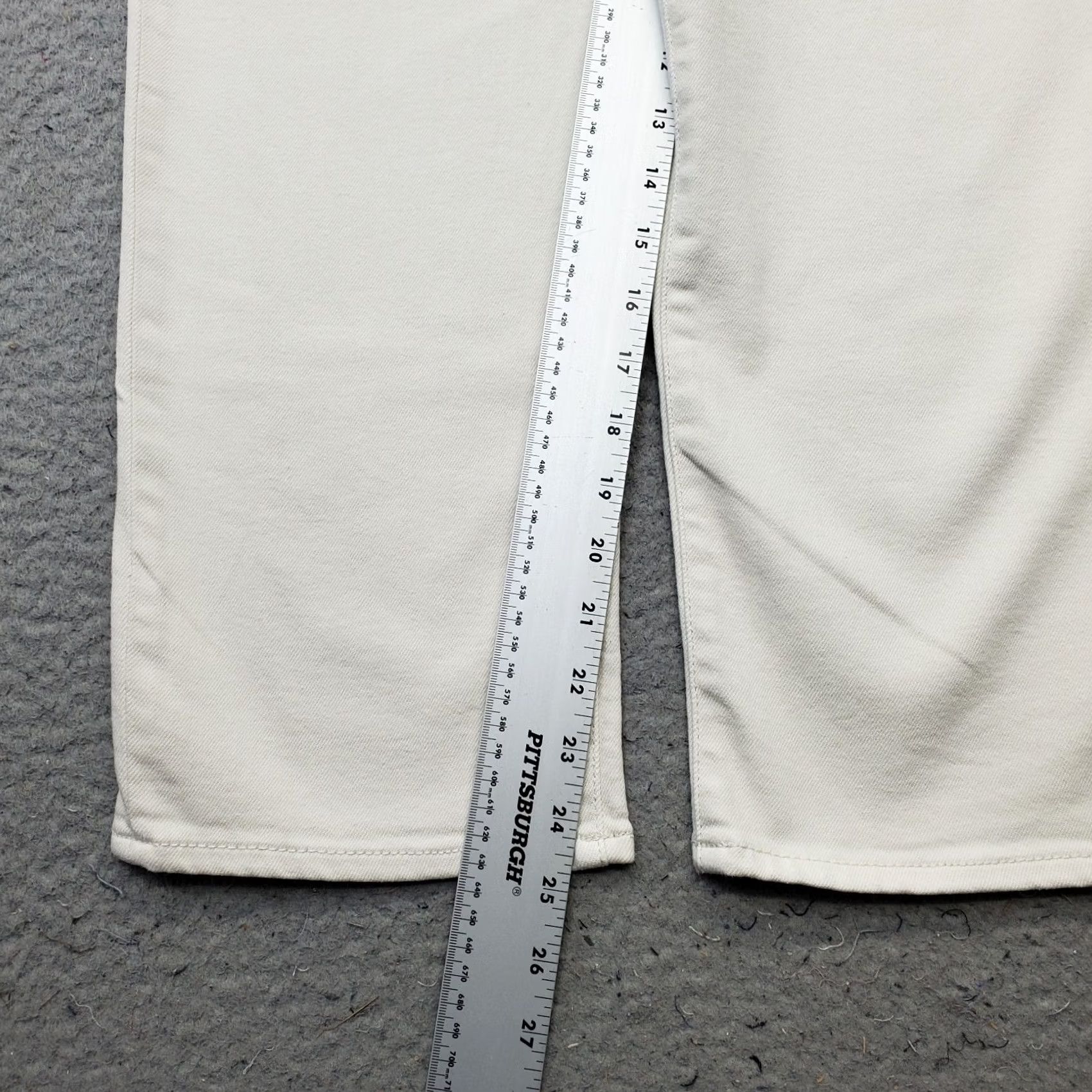 Vintage Hidden Womens Jeans Size 27 White Crop Wide-Leg Vtg Tracey Sea Salt Wash HD1551ST-SS Jeans Size 27" / US 4 / IT 40 - 4 Thumbnail