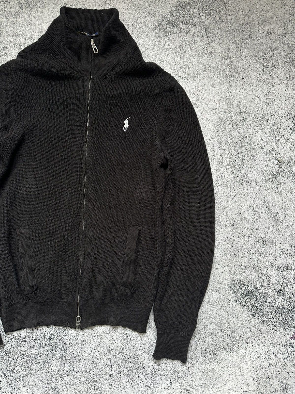 Polo Ralph Lauren Polo Ralph Lauren Tight-Knit Zip Sweater Men's Zip Black Size US S / EU 44-46 / 1 - 4 Thumbnail
