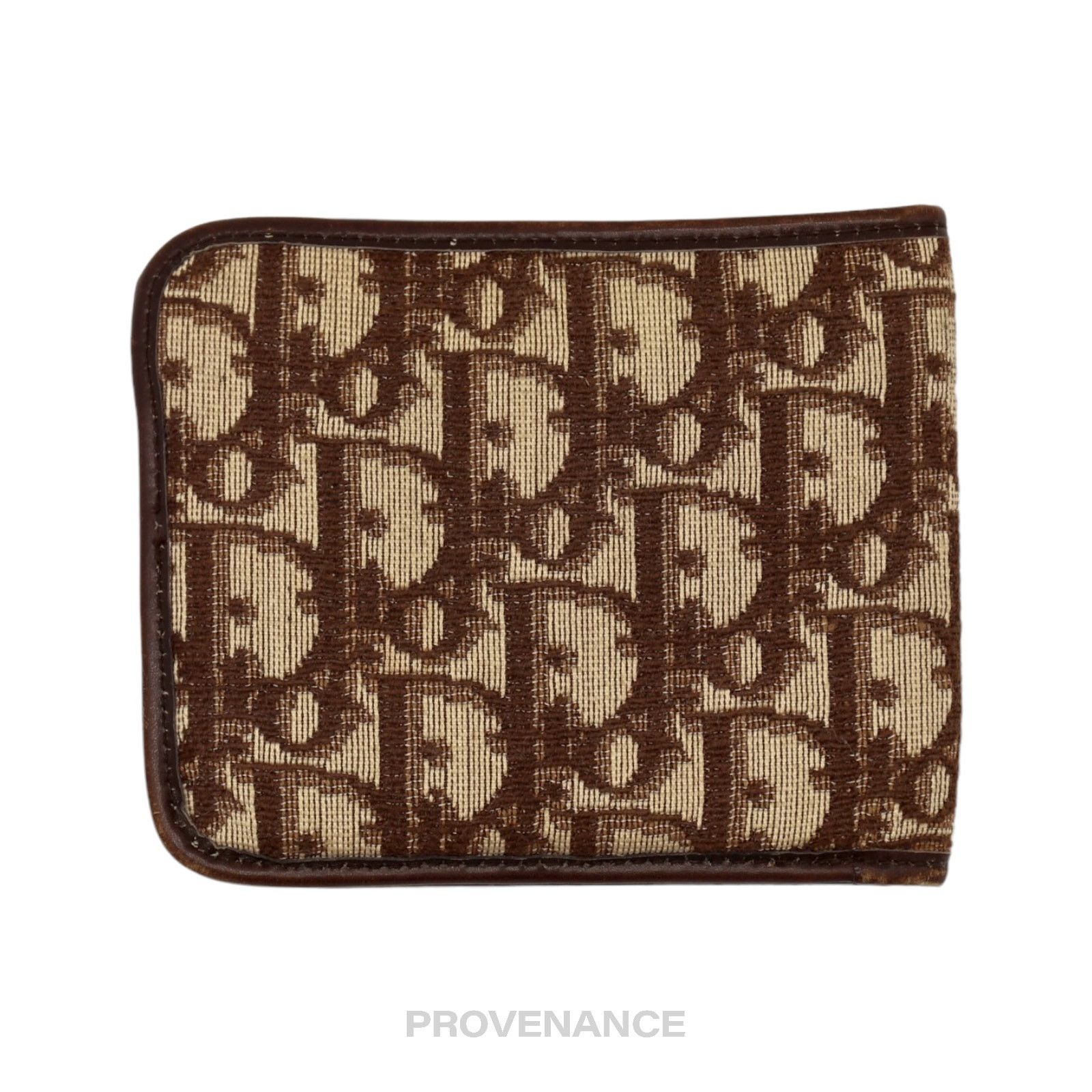 Dior 🔴 Dior Oblique Trotter Bifold Wallet - Brown Jacquard Size ONE SIZE - 2 Thumbnail