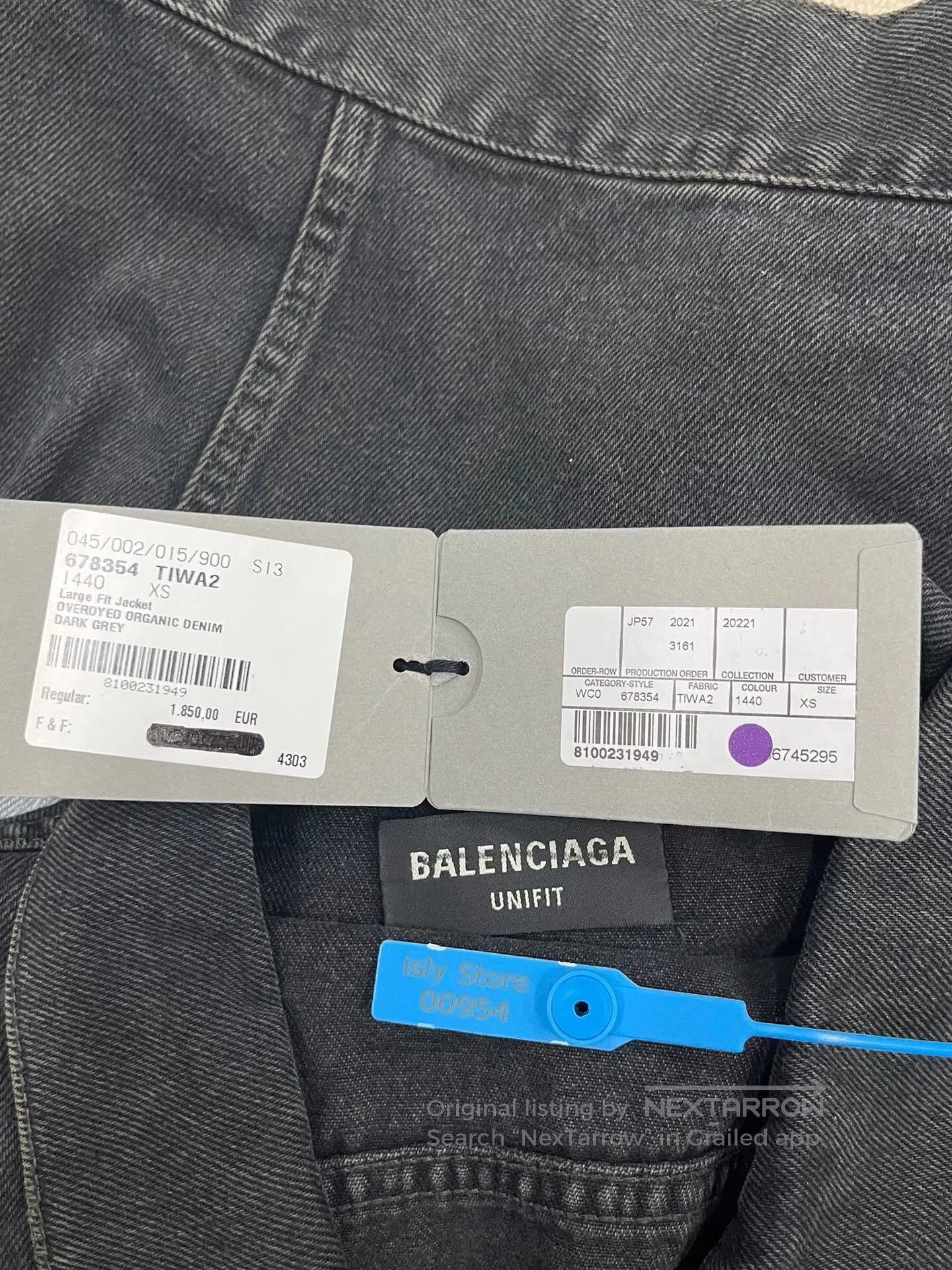 Balenciaga Balenciaga Men's Black Graffiti Denim Jacket. Size US XS / EU 42 / 0 - 4 Thumbnail