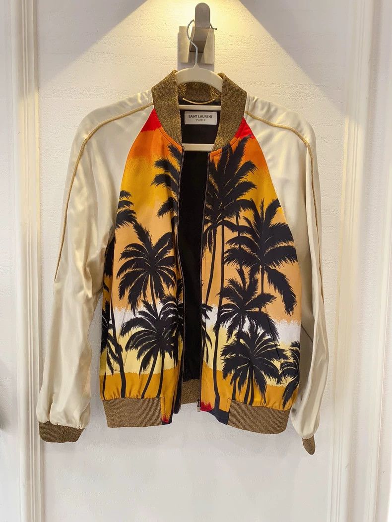 Saint Laurent Paris SLP Saint Laurent Palm Tree Jacket | Grailed