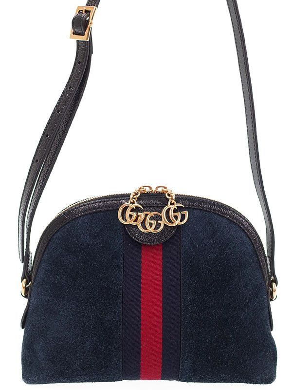 Gucci Ophidia Small Shoulder Bag Suede x Patent Leather