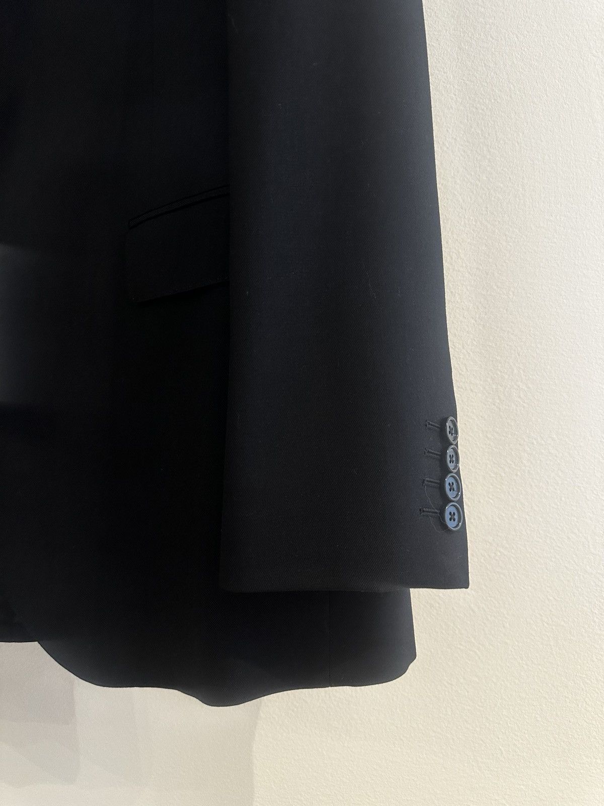 Celine 22SS Black Blazer Boxy Wool Gabardine Size 46R - 7 Thumbnail