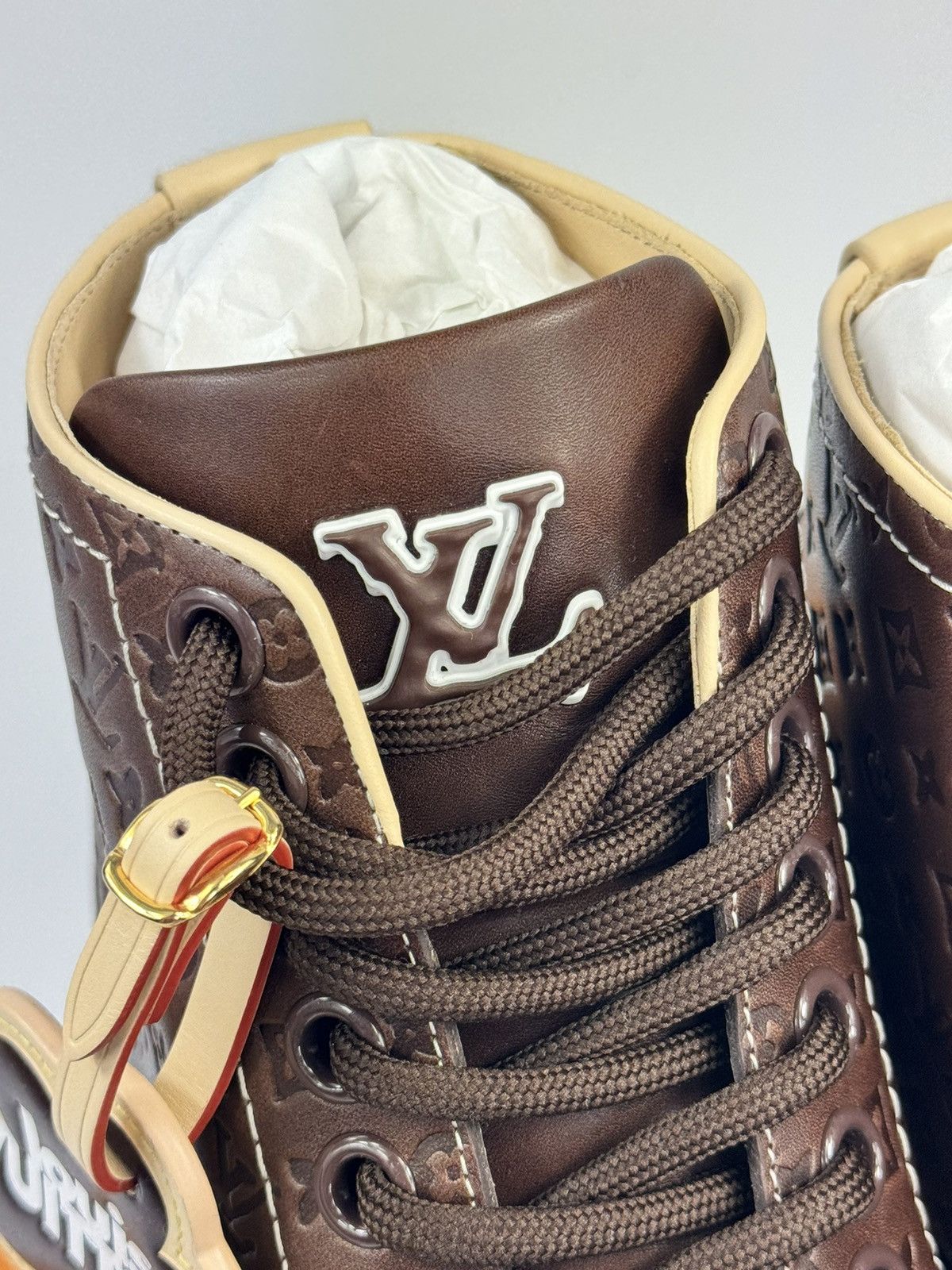 Louis Vuitton x TYLER THE CREATOR WAVES HIGH DERBIE MONOGRAM PRINT BOOTS Size US 6 / EU 39 - 6 Thumbnail