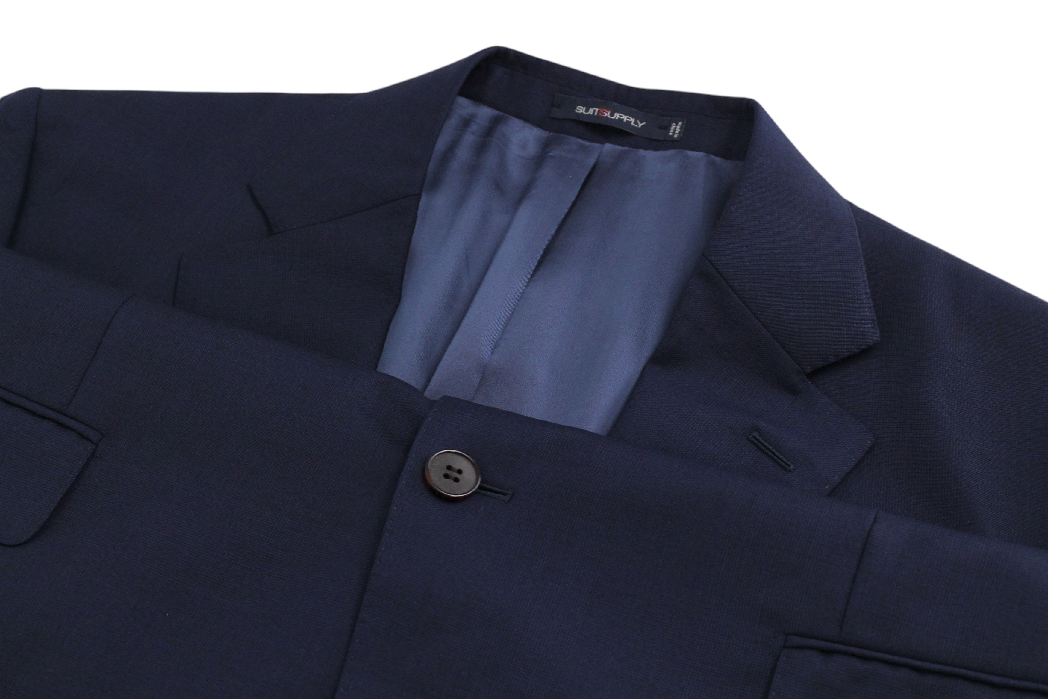 Suitsupply NAPOLI UK46S Blue Wool Blazer 60520 Size 46S - 3 Thumbnail