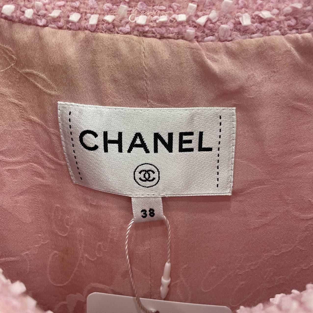 Chanel Chanel Pink Multi-pocket Wool Short Sleeve Tweed Dress K26WX Size M / US 6-8 / IT 42-44 - 5 Thumbnail
