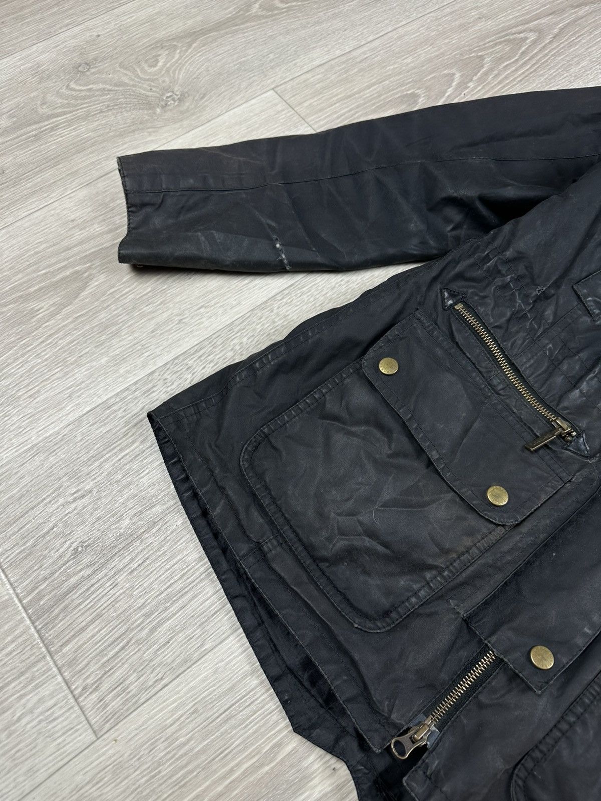 Barbour Barbour Waxed Jacket Kelsall Parka Fur Hooded Distressed Size M / US 6-8 / IT 42-44 - 4 Thumbnail