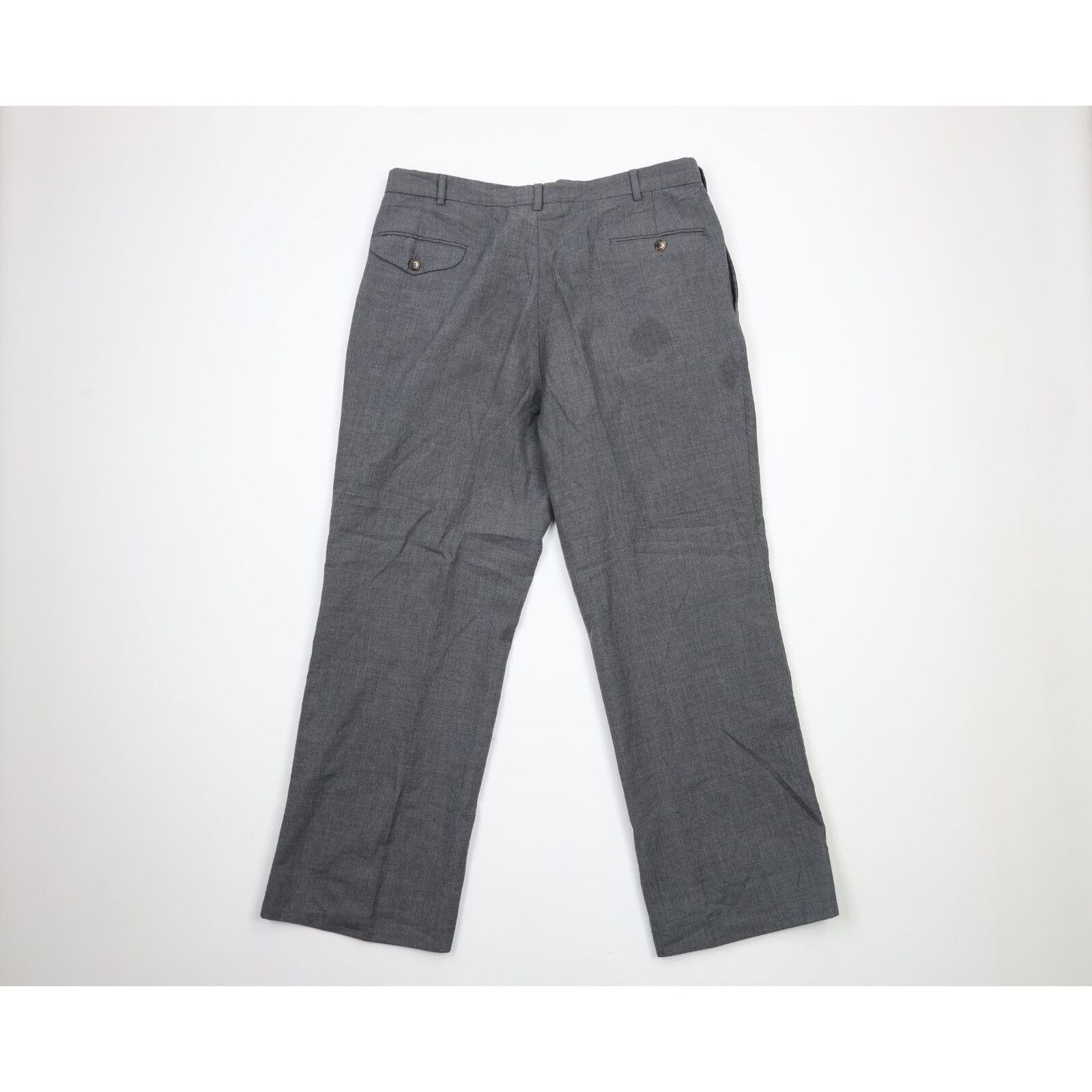 Ralph Lauren Vintage 80s Ralph Lauren Wool Pleated Wide Leg Pants Size US 34 / EU 50 - 7 Thumbnail