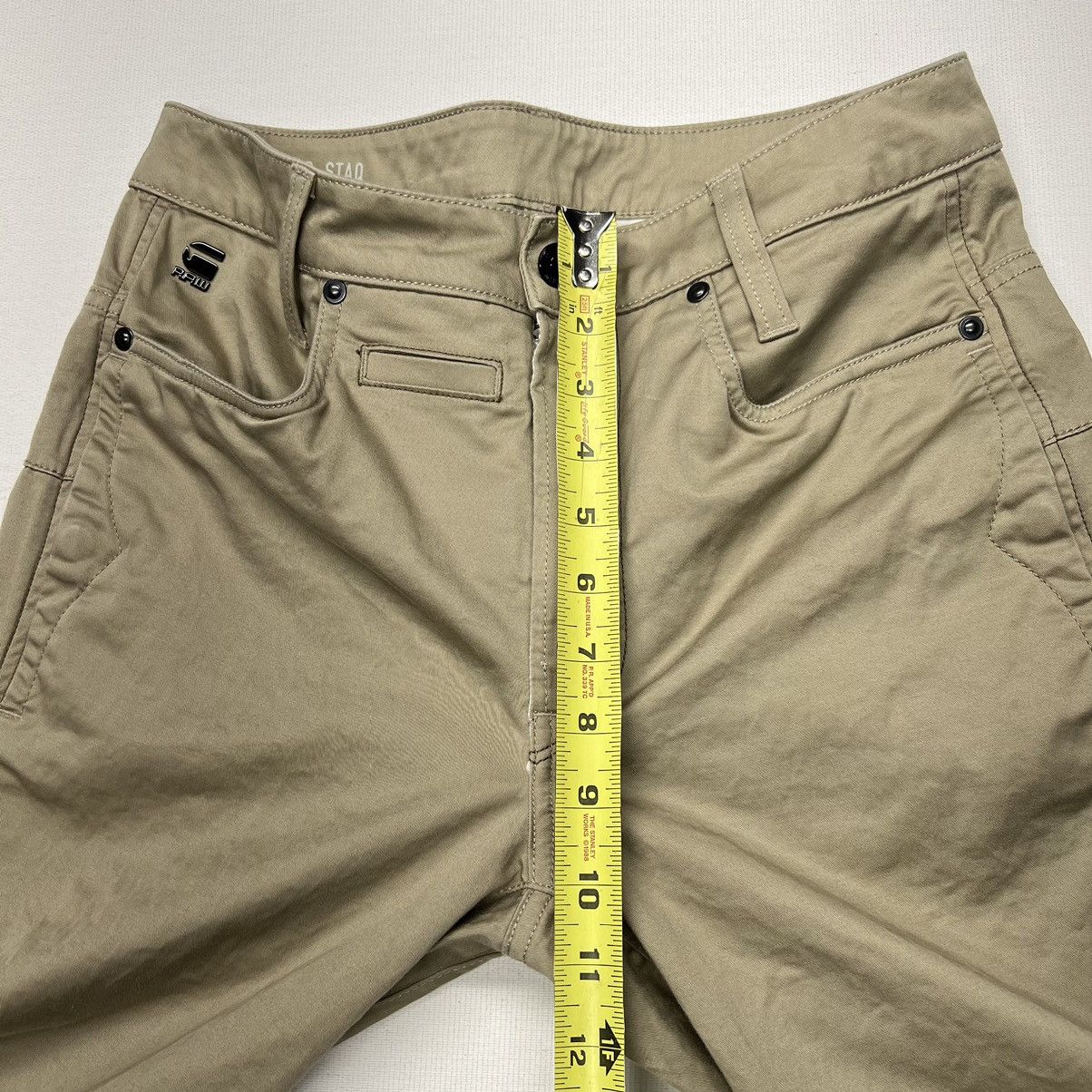 G-Star G Star Pants Khaki Straight Tapered D-Staq 3D Button Pocket Size US 29 - 23 Thumbnail