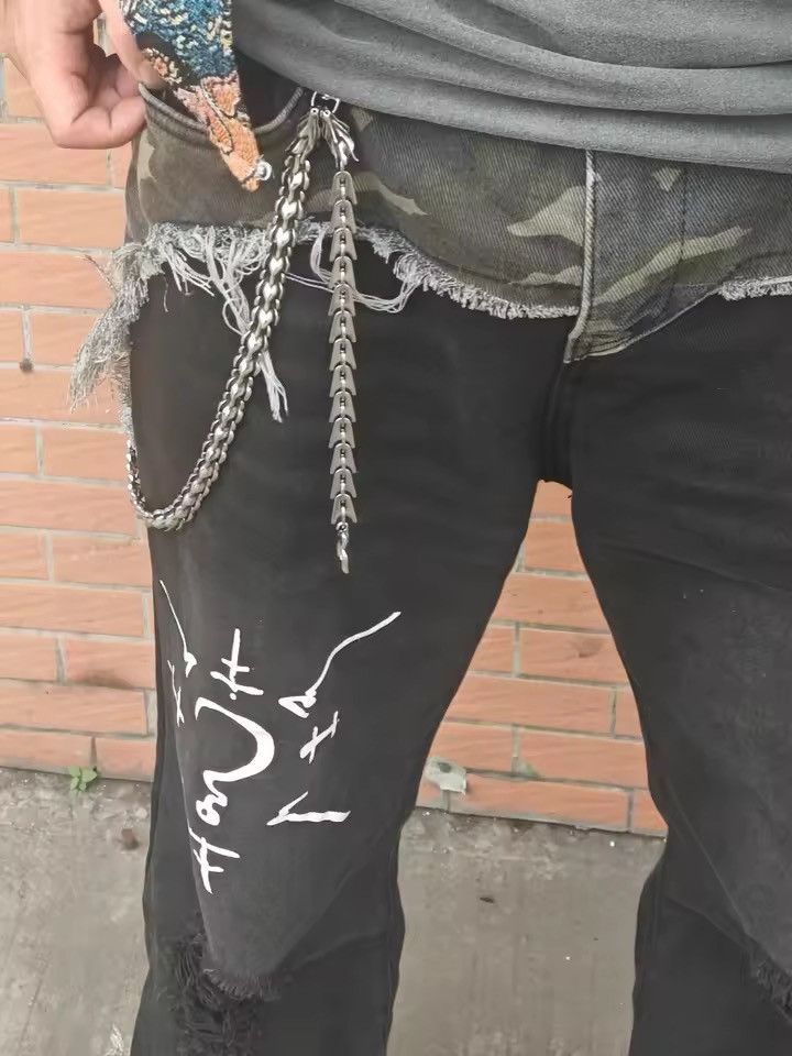 Jewelry Dragon Head Pants Chain for Men Women,Jeans Chain,Keys Chain Size ONE SIZE - 11 Thumbnail