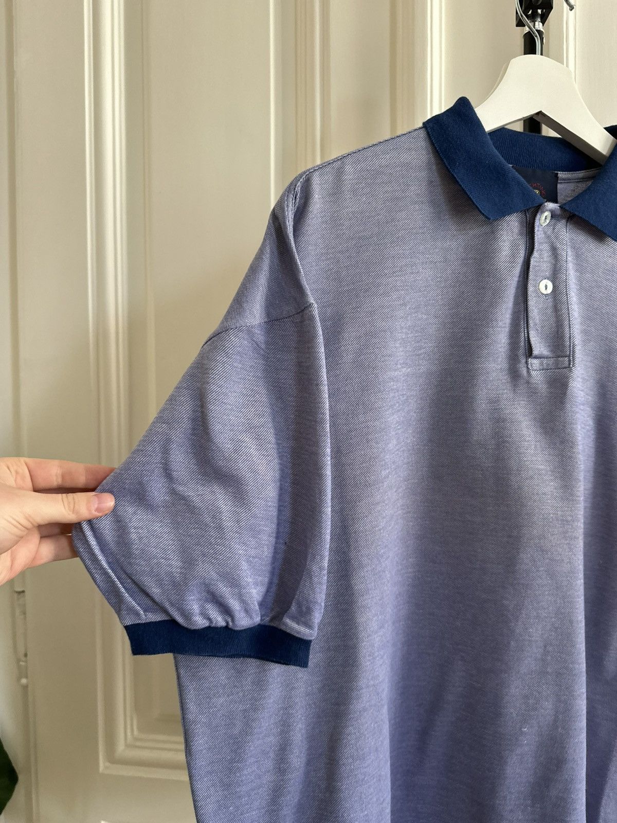 Ermenegildo Zegna Ermenegildo Zegna Yacting Vintage Luxuru Cropped 90s Polos Size US L / EU 52-54 / 3 - 3 Thumbnail