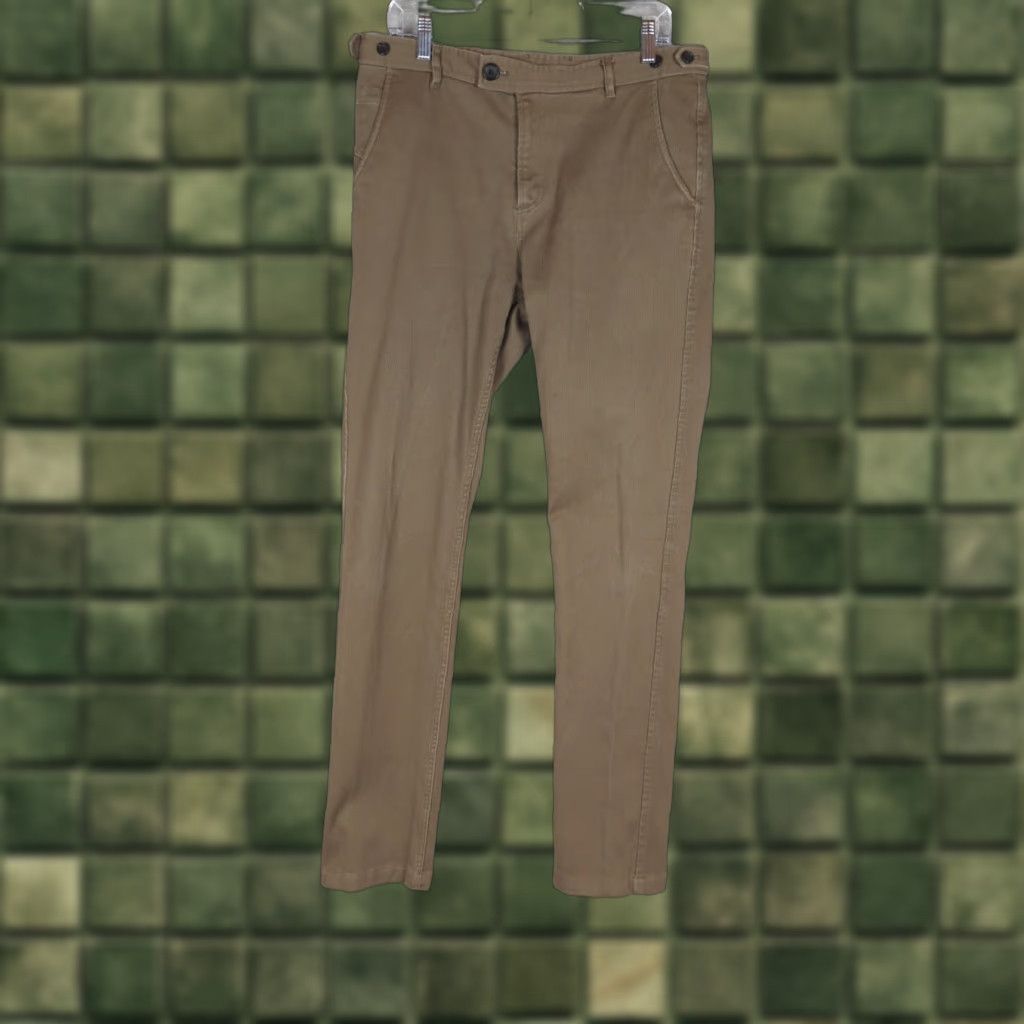 Corridor Corridor NYC Sturdy Corded Cotton Twill Trousers Pant 34 Regular Milk Chocolate Front Flat 5-Pocket Mens Size US 34 / EU 50 - 1 Thumbnail