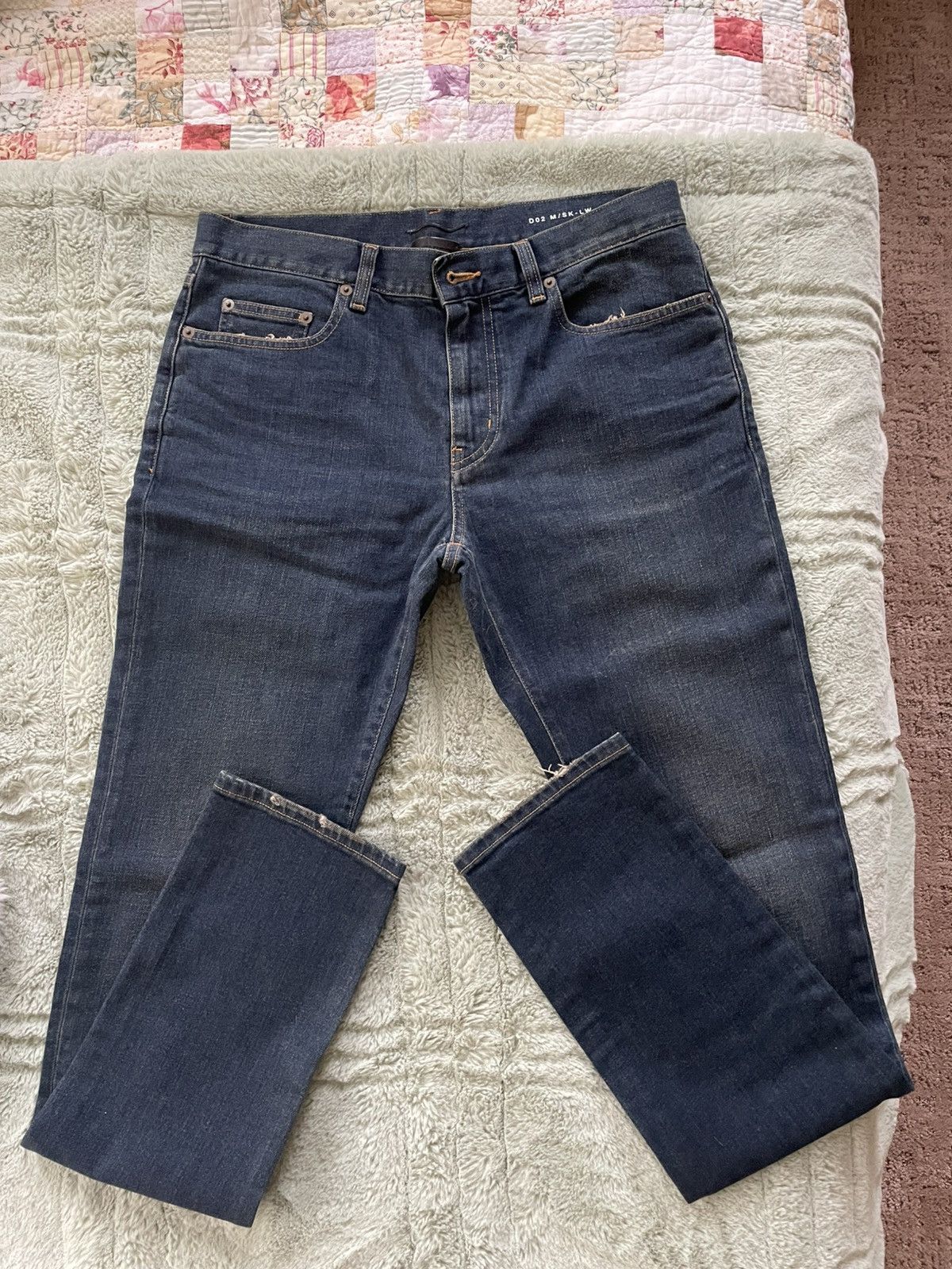Yves Saint Laurent YSL D02 M/SK- LW denim jeans (about $850 retail) Size US 31 - 2 Thumbnail