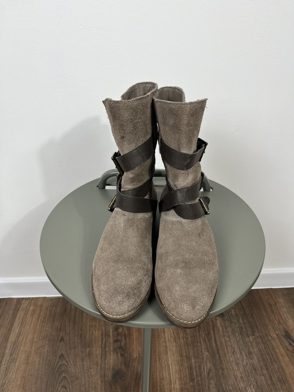 Other Vintage suede ankle boots brown straps and buckles size 39 Size US 8.5 / IT 38.5 - 4 Thumbnail