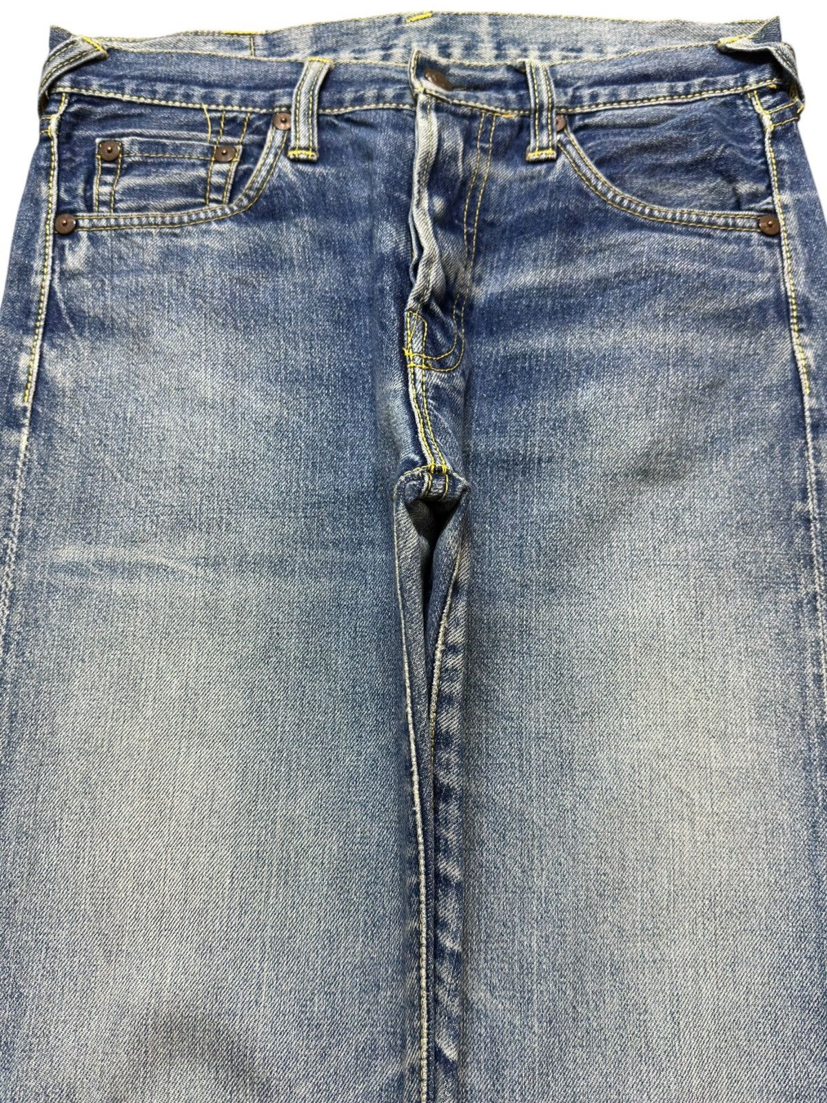 Evisu Vintage Evisu Donna Osaka Selvedge Faded Distressed Denim Size US 29 - 2 Thumbnail