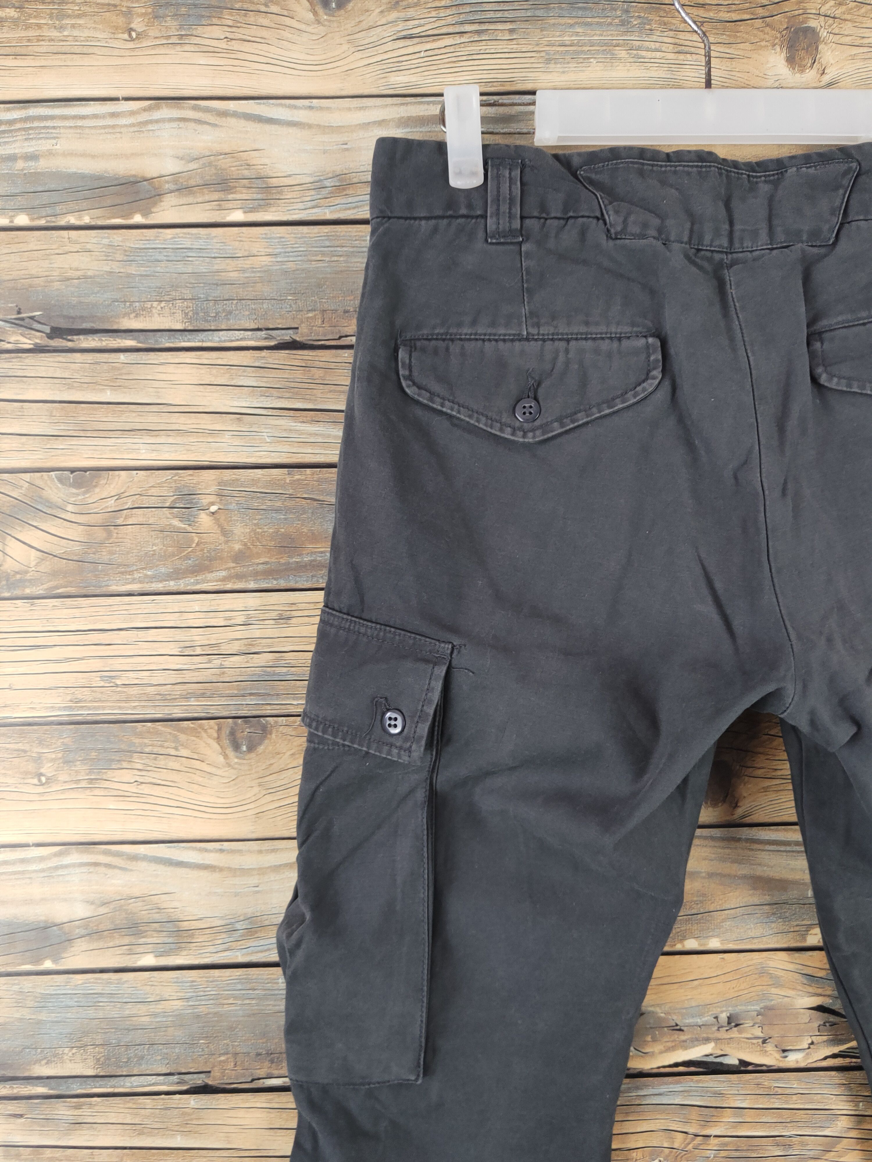 Japanese Brand DL Back Number Black Multipocket Tactical Cargo Pants #463 Size US 32 / EU 48 - 7 Thumbnail
