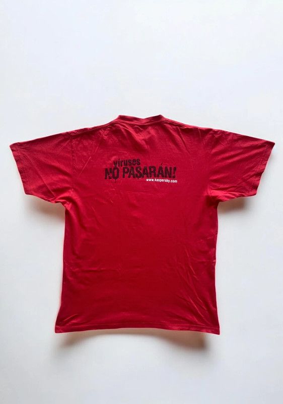 Vintage 👾T-Shirt John McAfee Eugene Kaspersky “Viruses No Pasaran!” Size US L / EU 52-54 / 3 - 2 Thumbnail
