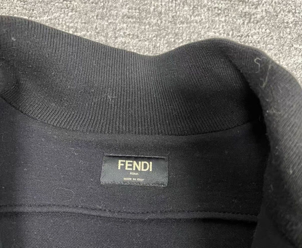 Fendi Fendi Leather Panel Shoulder Zip-Up Jacket J16 Size US M / EU 48-50 / 2 - 5 Thumbnail