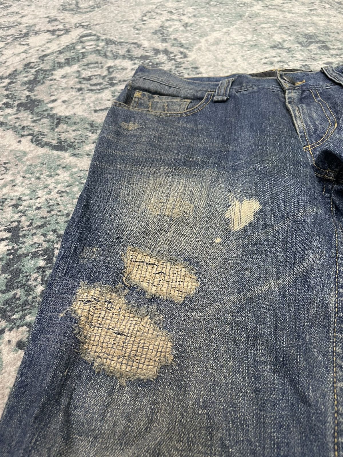Other Of The Neige Style Distressed Flare Denim Jeans Size US 32 / EU 48 - 7 Thumbnail