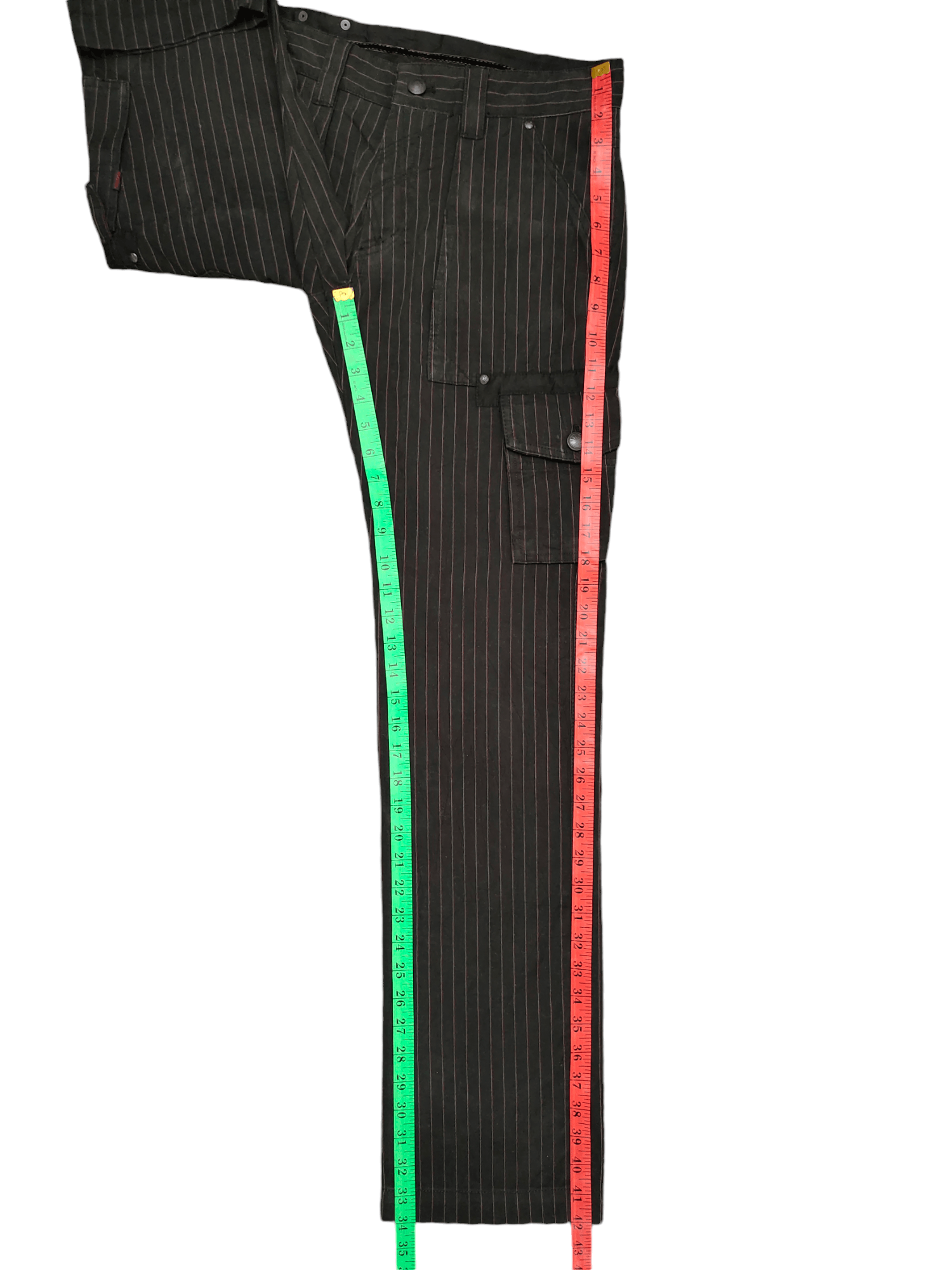 291295=Homme Vintage 291295=Homme Japan Pin Striped Cargo Pants Size US 31 - 10 Thumbnail