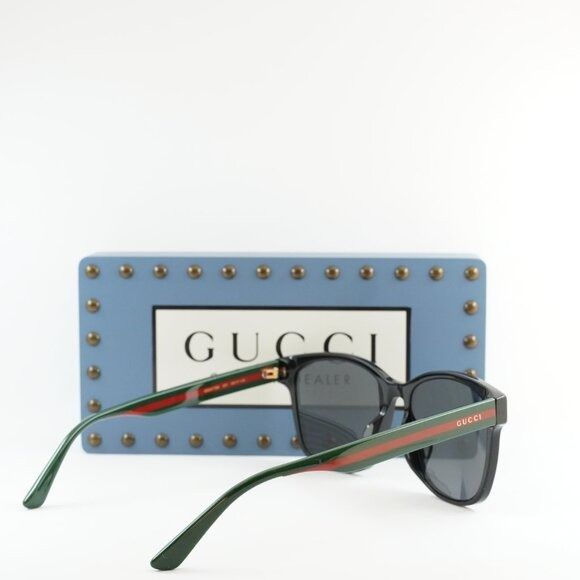 Gucci 🕶️ New Gucci GG0417SK 001 Sunglasses - Black Frame, Grey Size ONE SIZE - 9 Thumbnail
