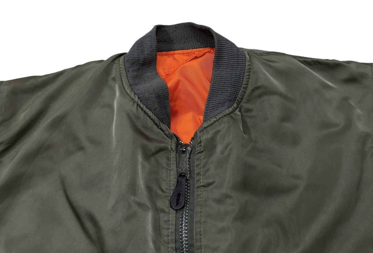 Alpha Industries Vintage Alpha Industries Reversible Bomber Jacket Size US XL / EU 56 / 4 - 6 Thumbnail