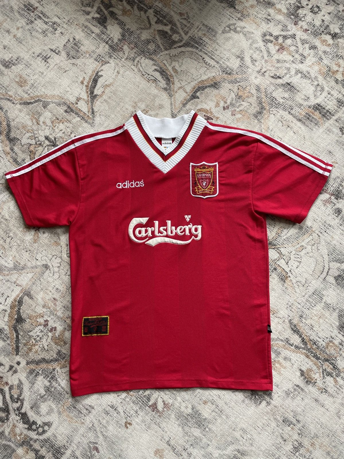 Adidas Vintage 90s Adidas Liverpool FC 1995 / 1996 Home Kit Jersey ...