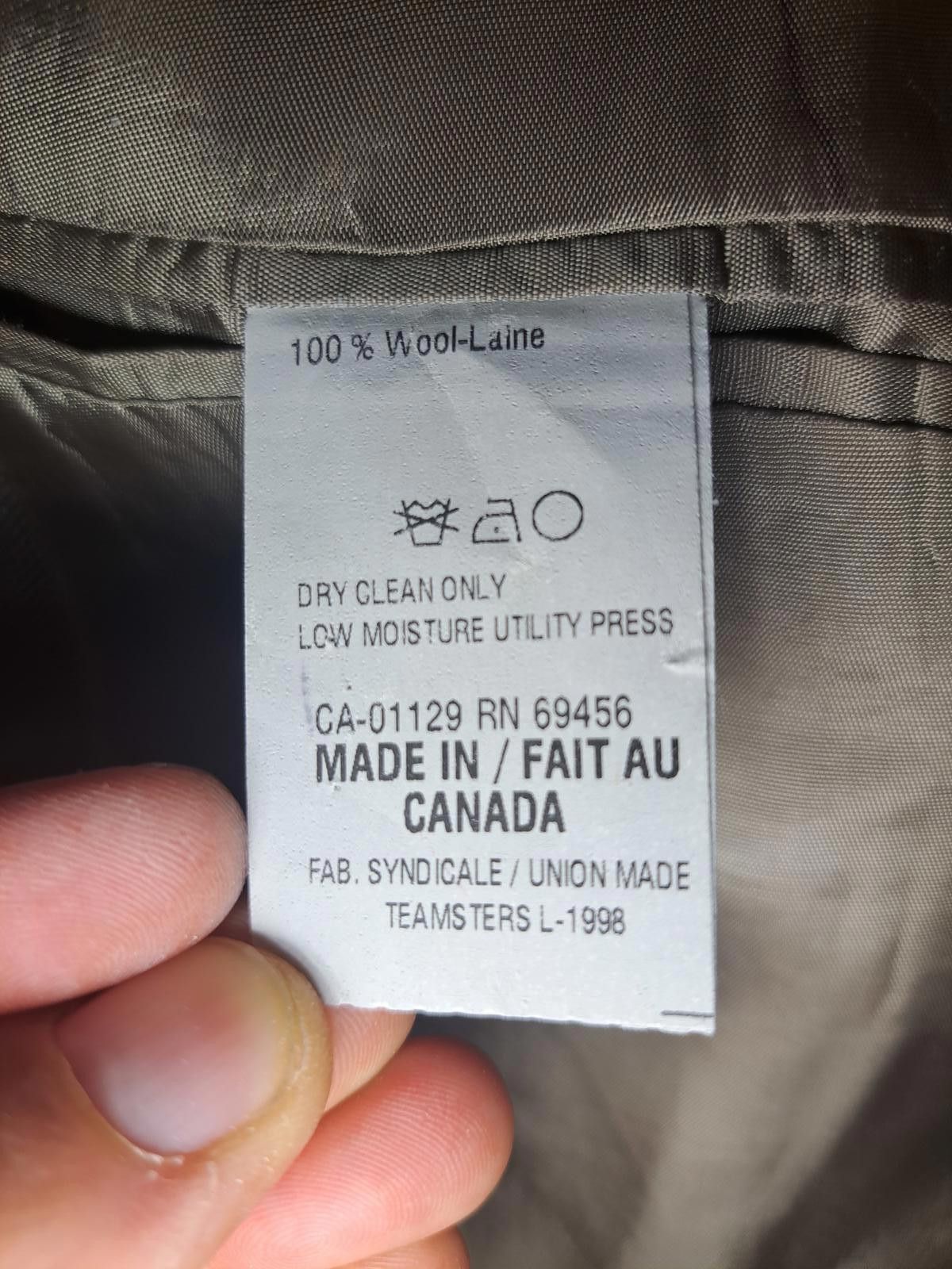 Polo Ralph Lauren Chaps Ralph Lauren Sport Coat Mens 48R Gray Herringbone Wool Size 48R - 4 Thumbnail