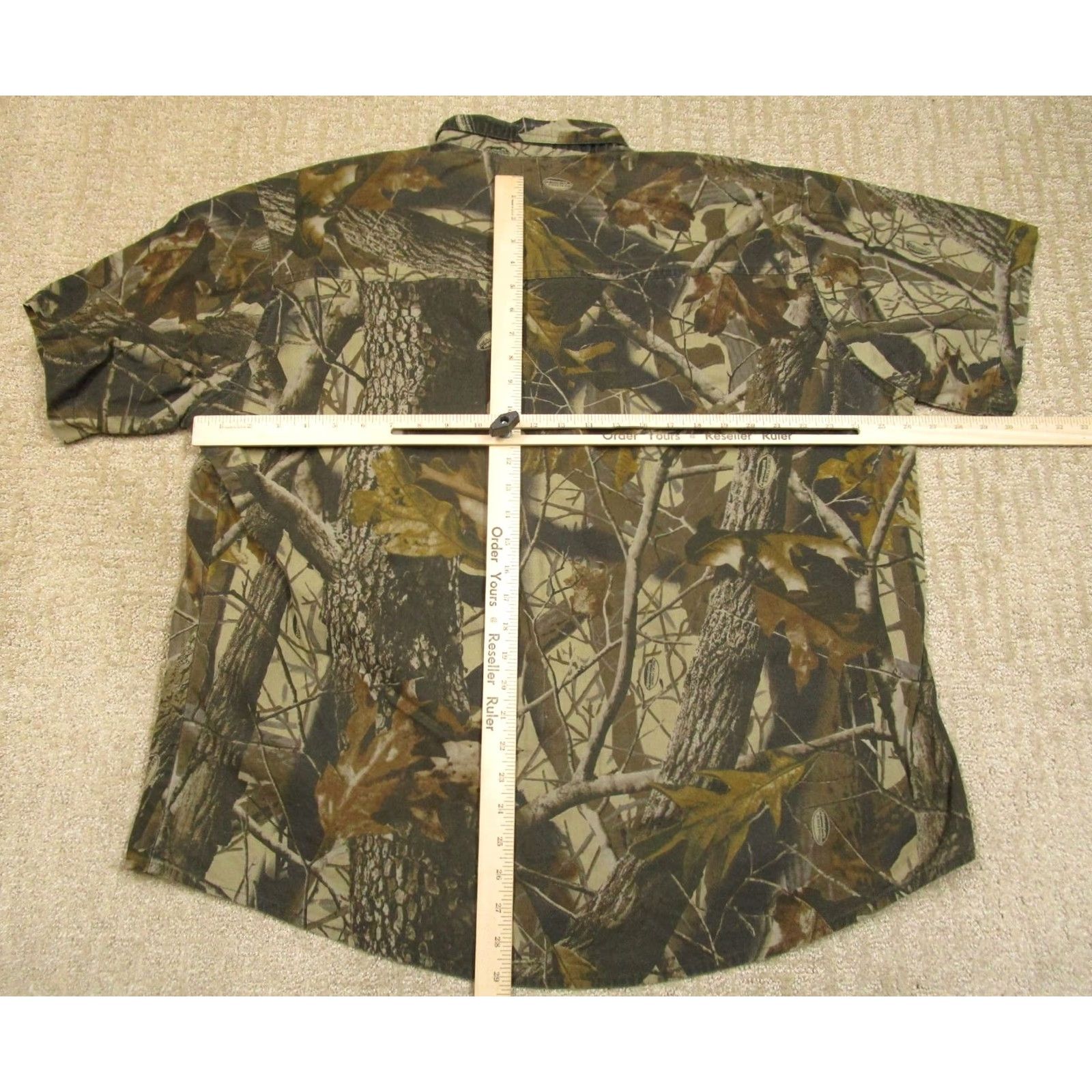 Vintage VINTAGE Woolrich Shirt Men XL Brown Camo Short Sleeve Button Down Realtree Hardwood Y2K Size US XL / EU 56 / 4 - 5 Thumbnail