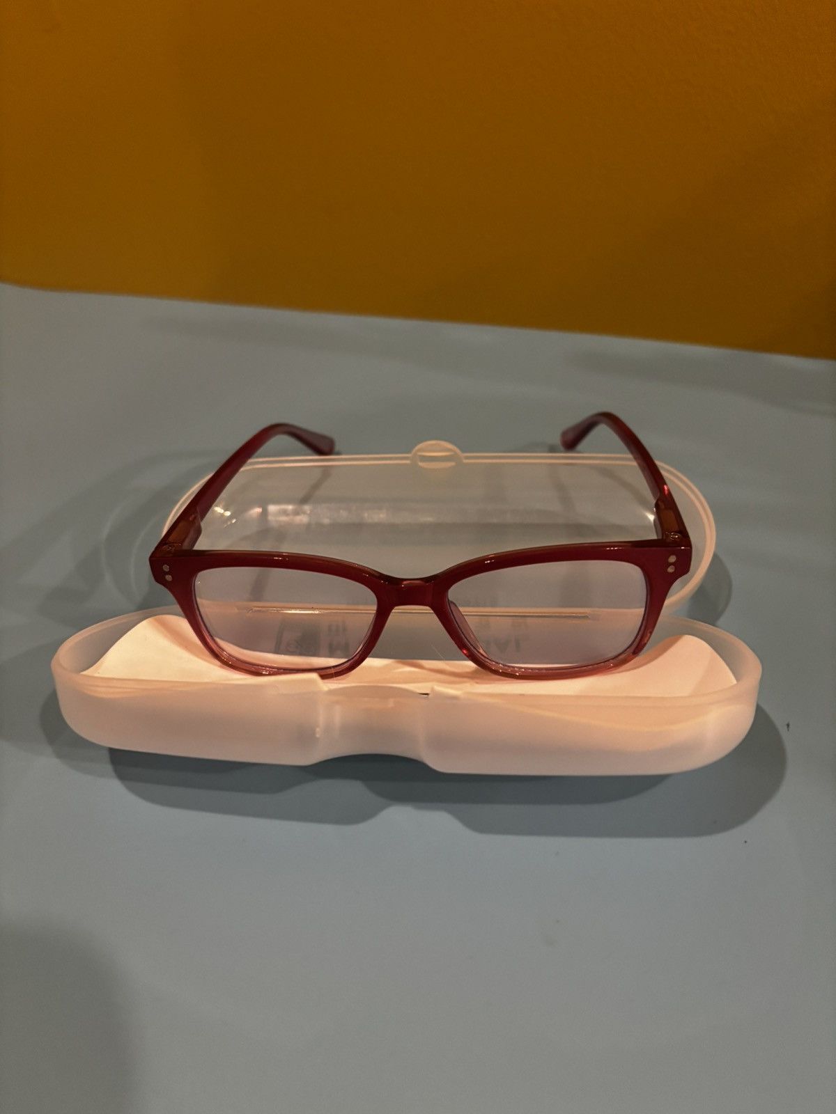 Other Dark pink non prescription glasses0139 Size ONE SIZE - 1 Thumbnail