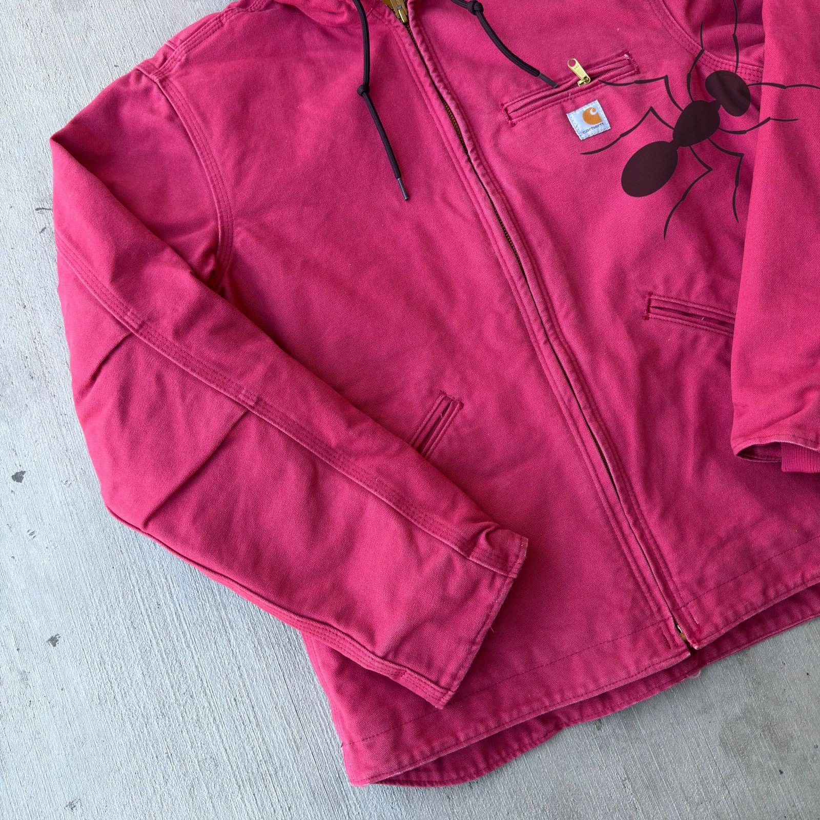 Carhartt × Vintage Vintage Y2K Carhartt WOMENS WJ141 pink Sierra work jacket Size US S / EU 44-46 / 1 - 2 Thumbnail