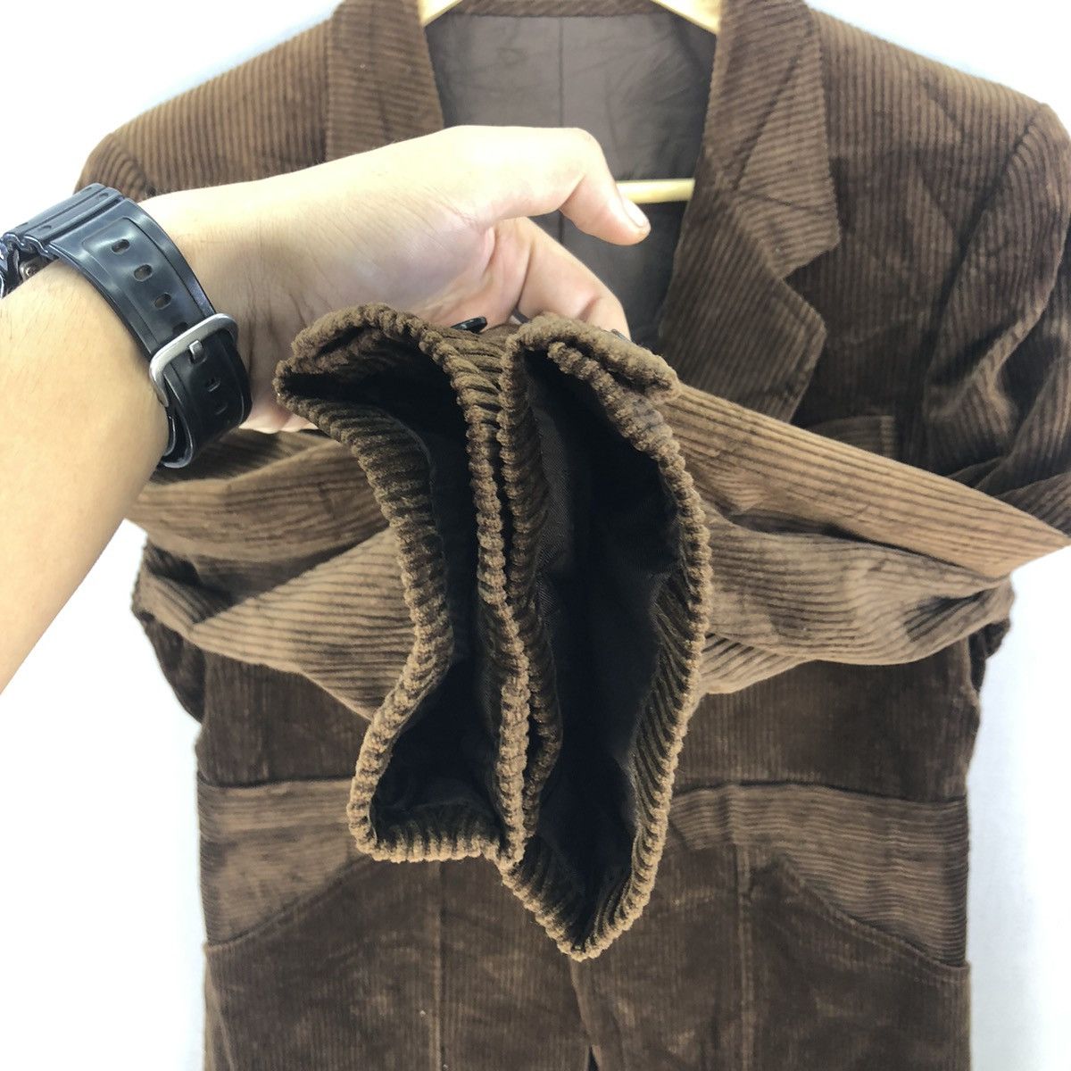 Lanvin Lanvin Luxury Corduroy Blazer Jacket Size US XS / EU 42 / 0 - 13 Thumbnail