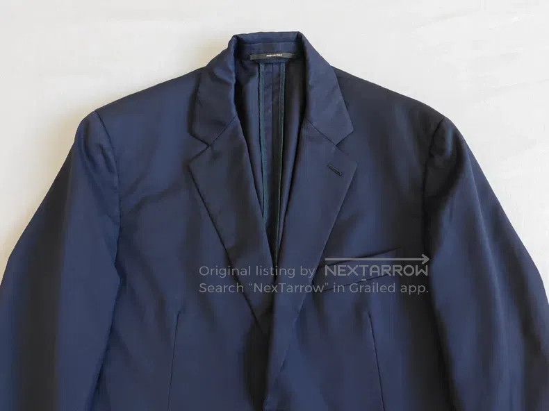 Hermes Hermes Wool suit jacket, dark blue Size 52R - 2 Thumbnail